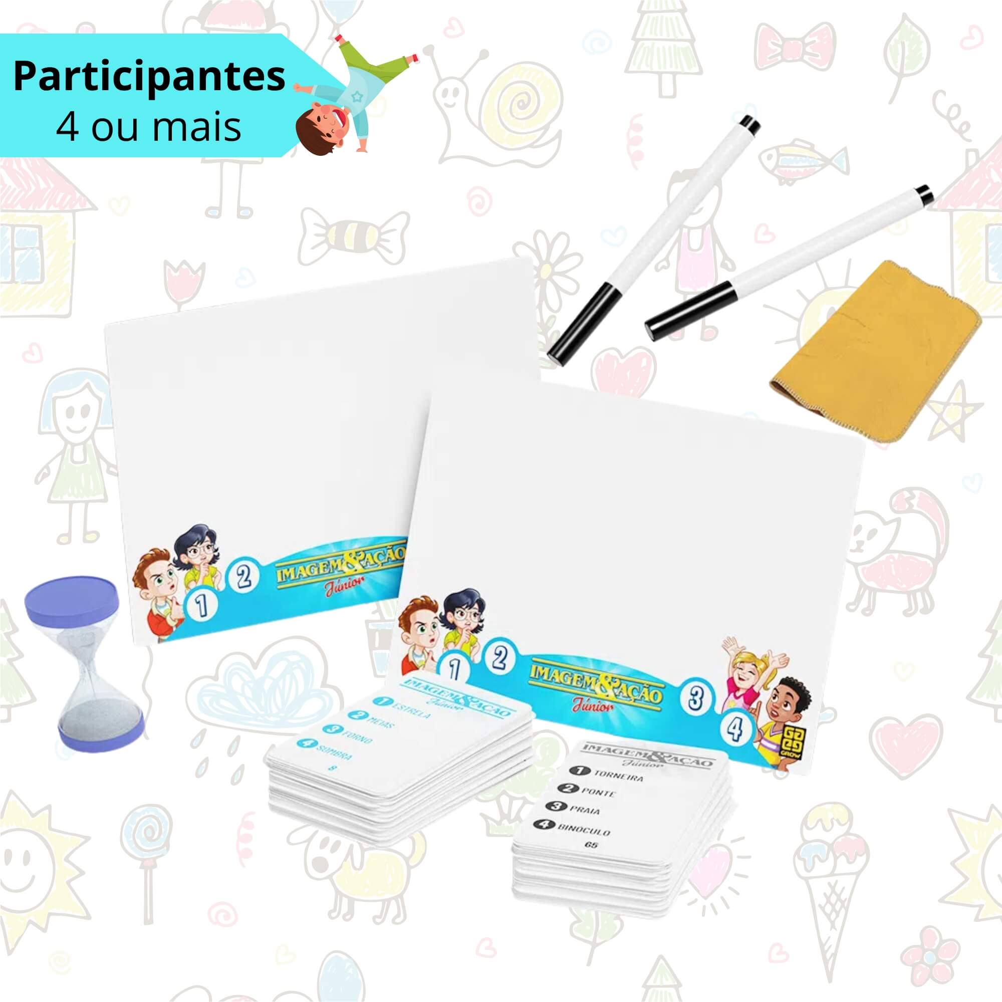 Brinquedo Infantil Jogo de Desenho e Adivinhação Imagem e Ação Junior Grow - 01710