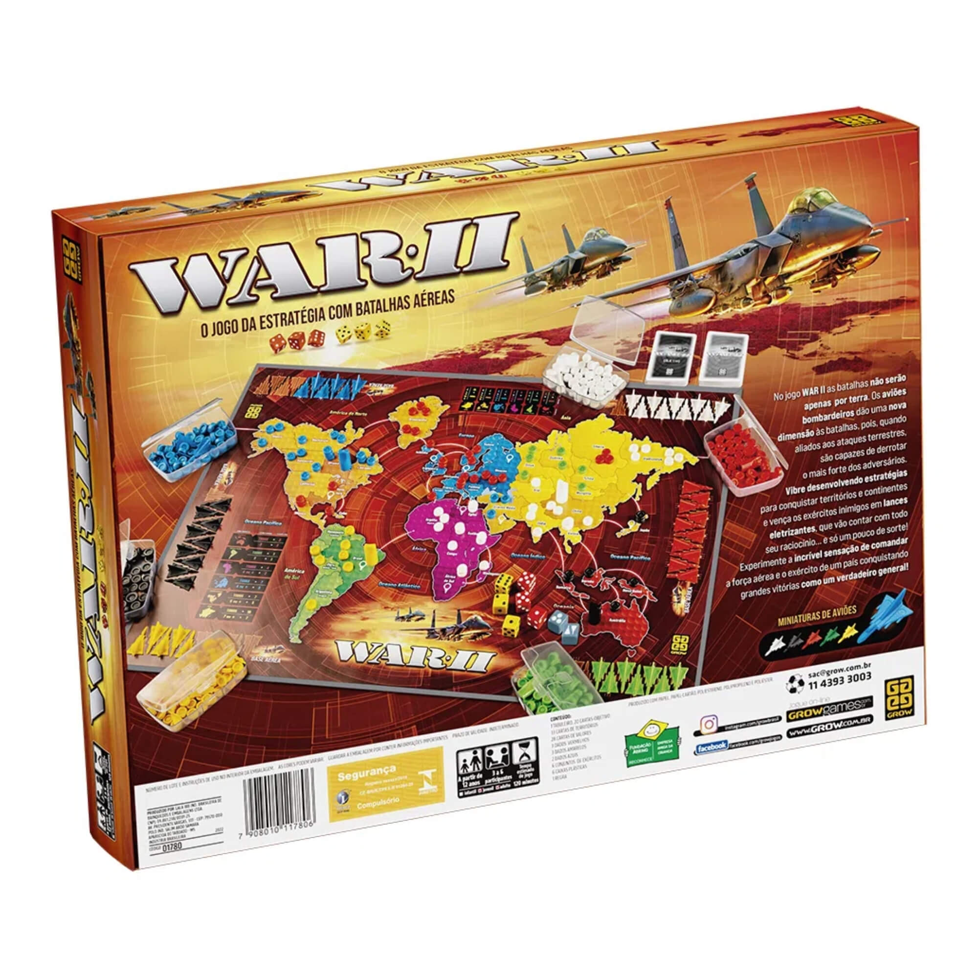 Brinquedo Infantil Jogo de Estratégia War II Grow - 01780