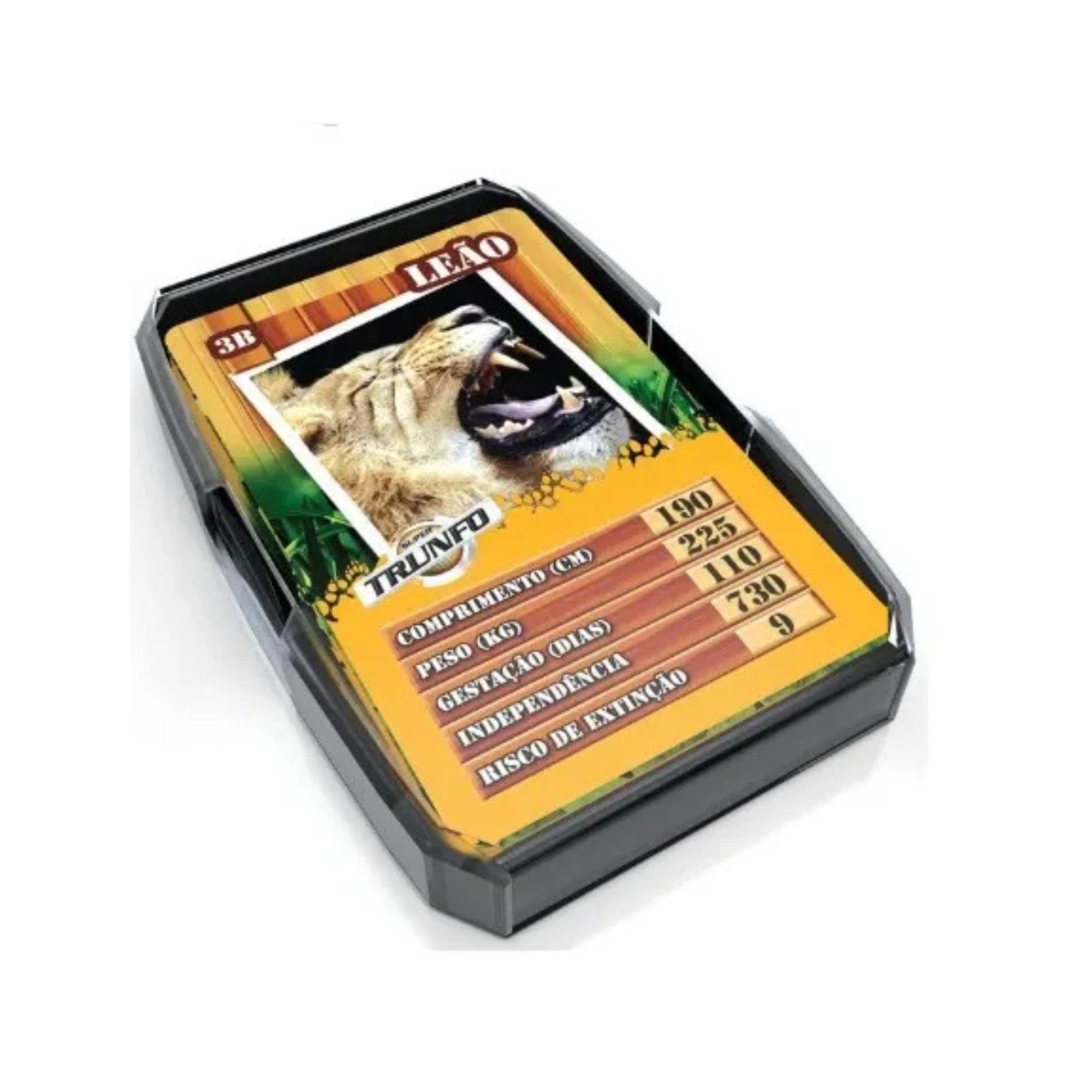 Brinquedo Infantil Jogo de Cartas Super Trunfo Animais Selvagens Grow - 01816