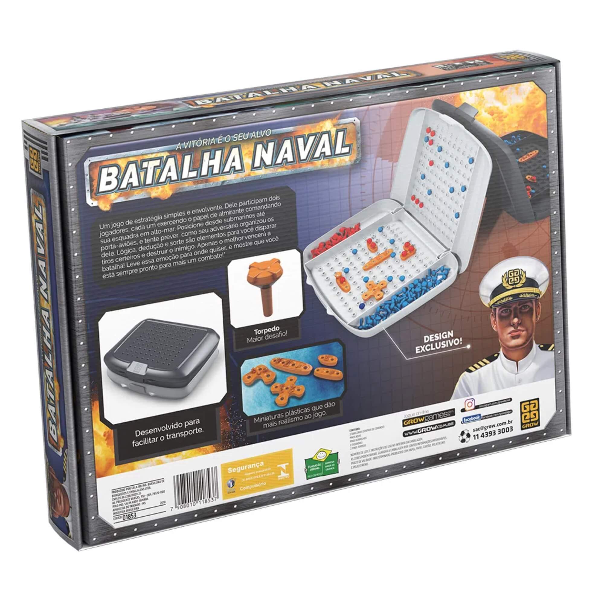 Brinquedo Infantil Jogo de Estratégia Batalha Naval Grow - 01853