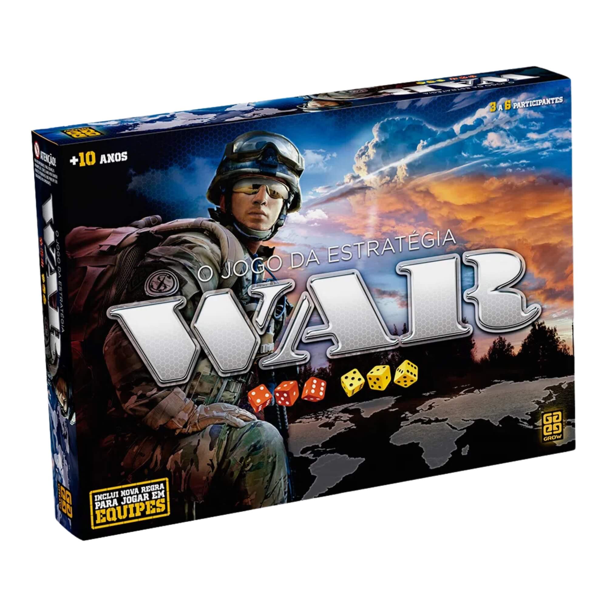 Brinquedo Jogo de Tabuleiro War Grow - 02000