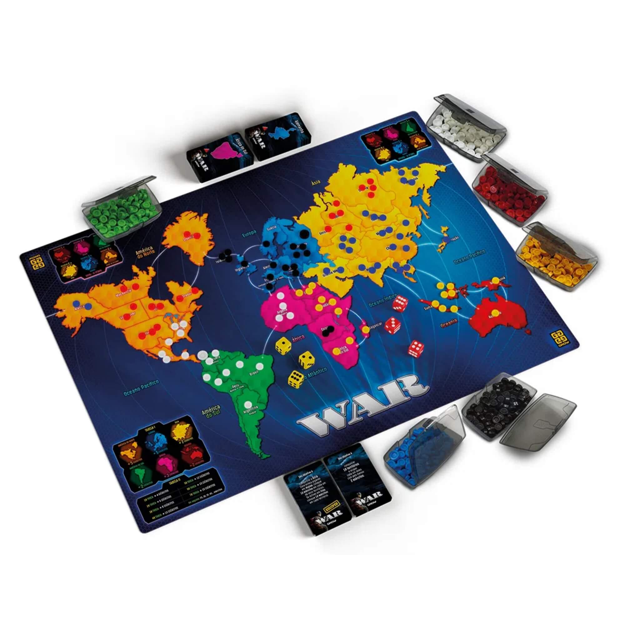 Brinquedo Jogo de Tabuleiro War Grow - 02000