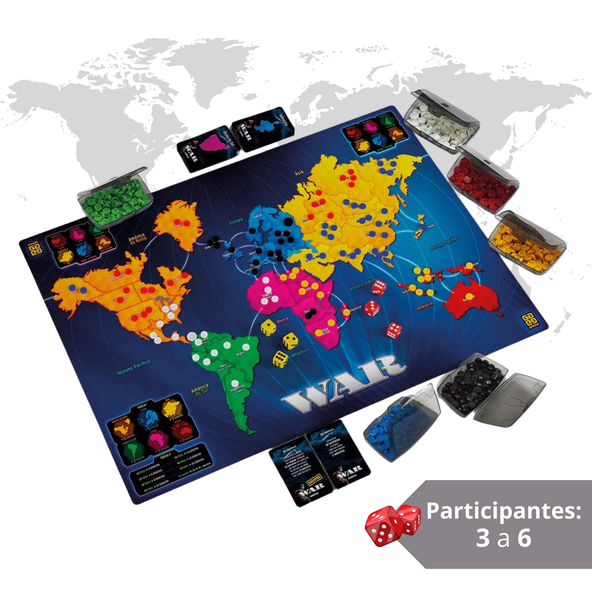 Brinquedo Jogo de Tabuleiro War Grow - 02000