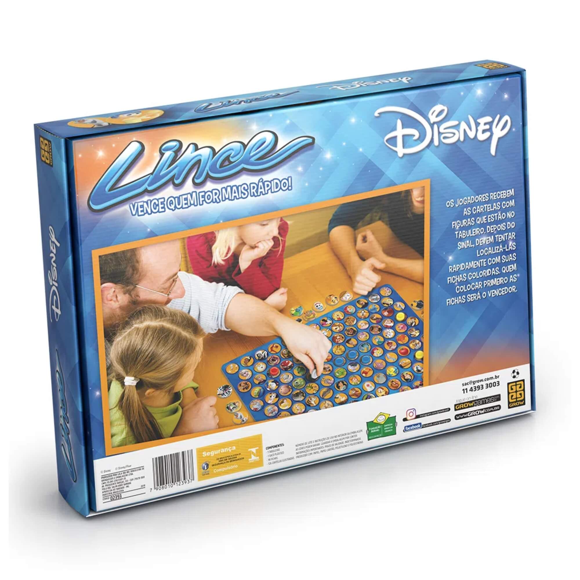 Brinquedo Jogo de Tabuleiro Lince Disney Grow - 02393