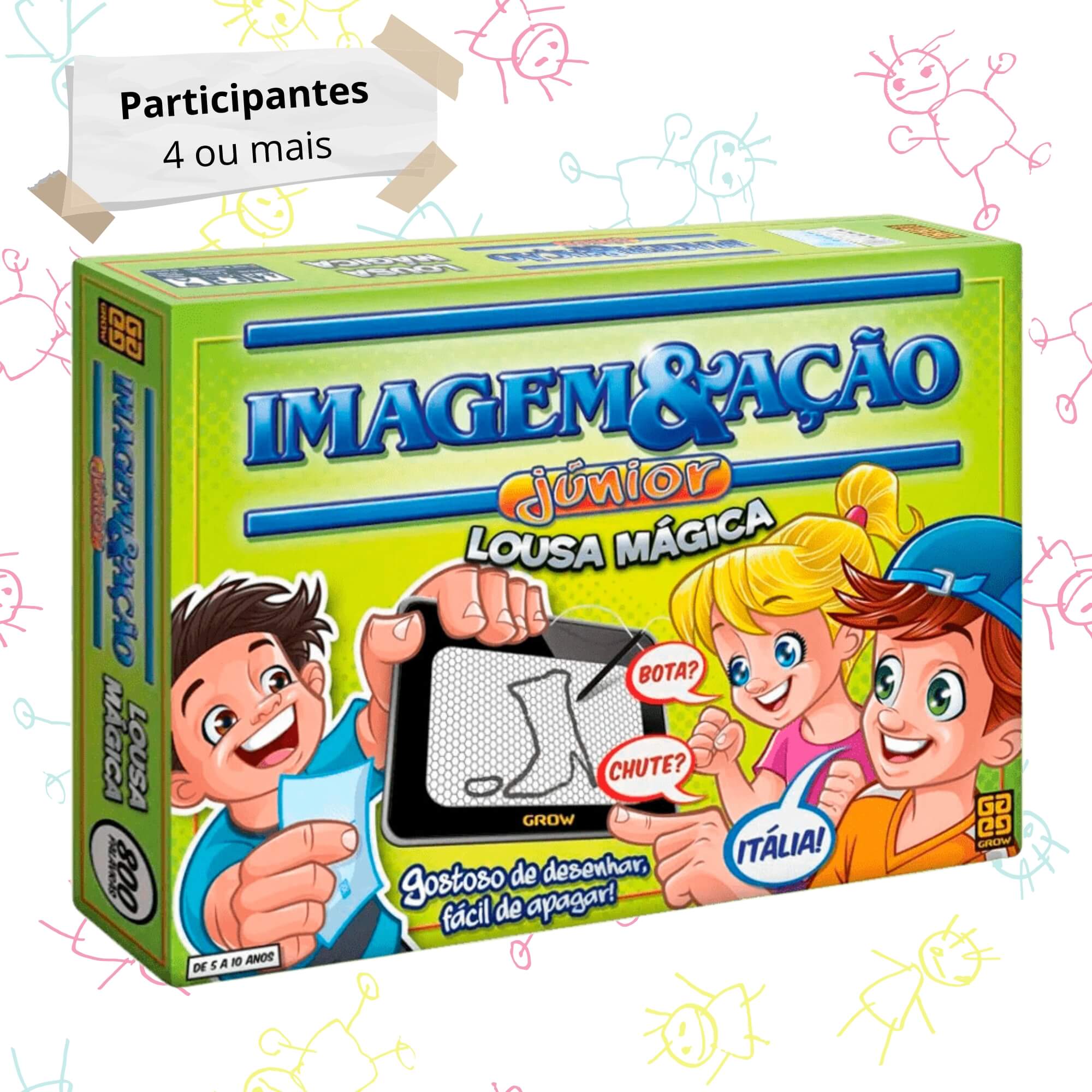 Brinquedo Infantil Jogo Imagem e Ação Júnior Lousa Mágica Grow - 02590