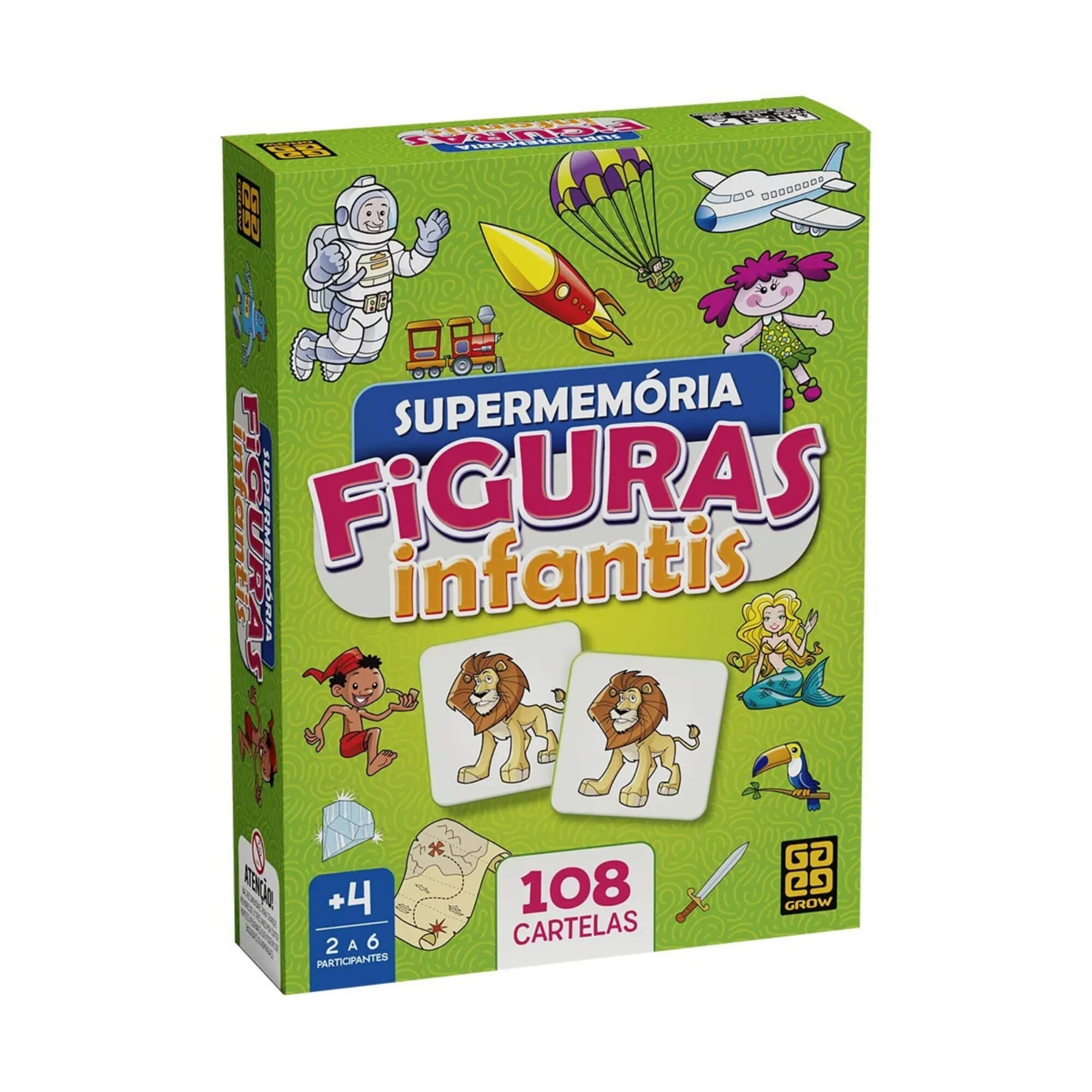 Brinquedo Jogo Supermemoria Figuras Infantis Grow - 02646