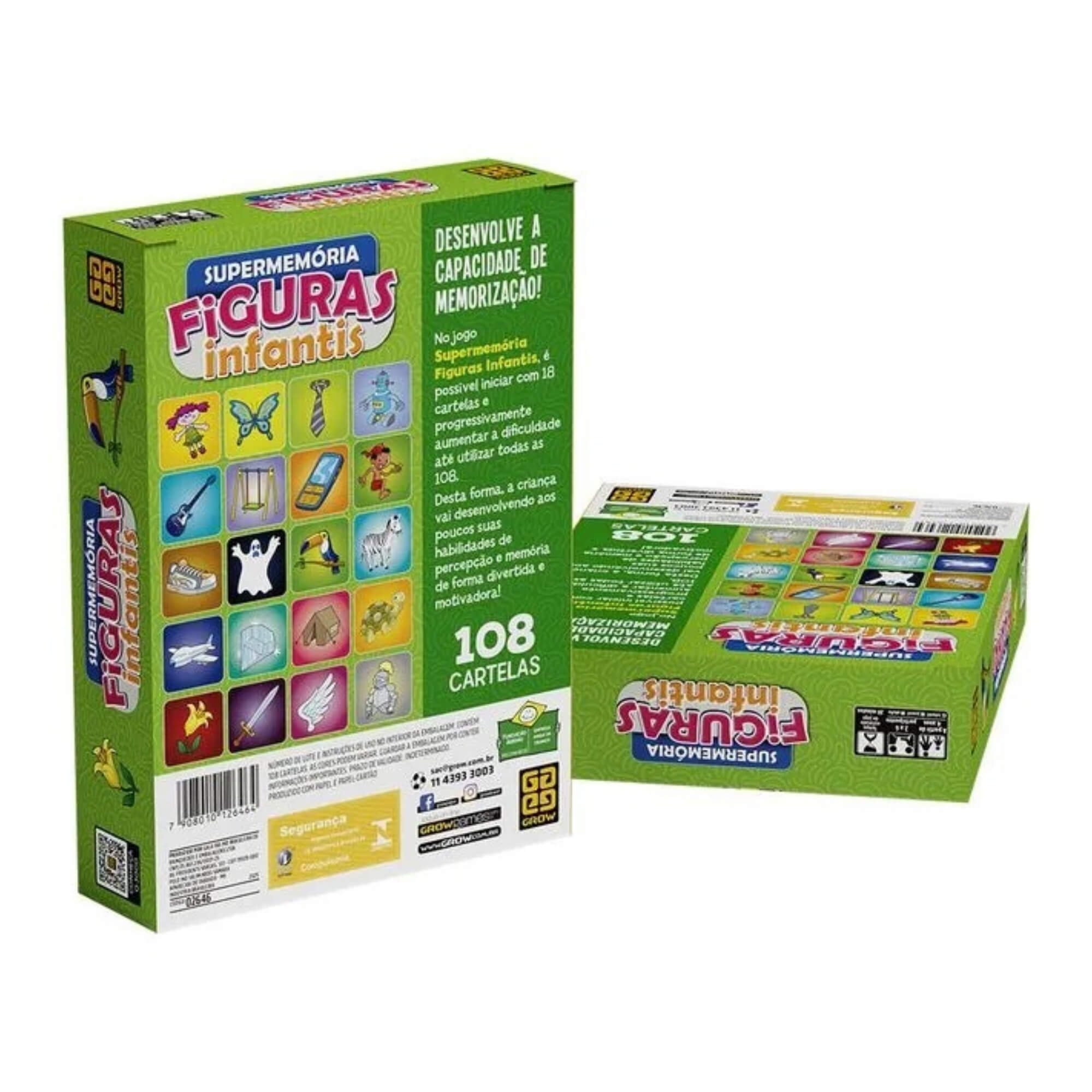 Brinquedo Jogo Supermemoria Figuras Infantis Grow - 02646