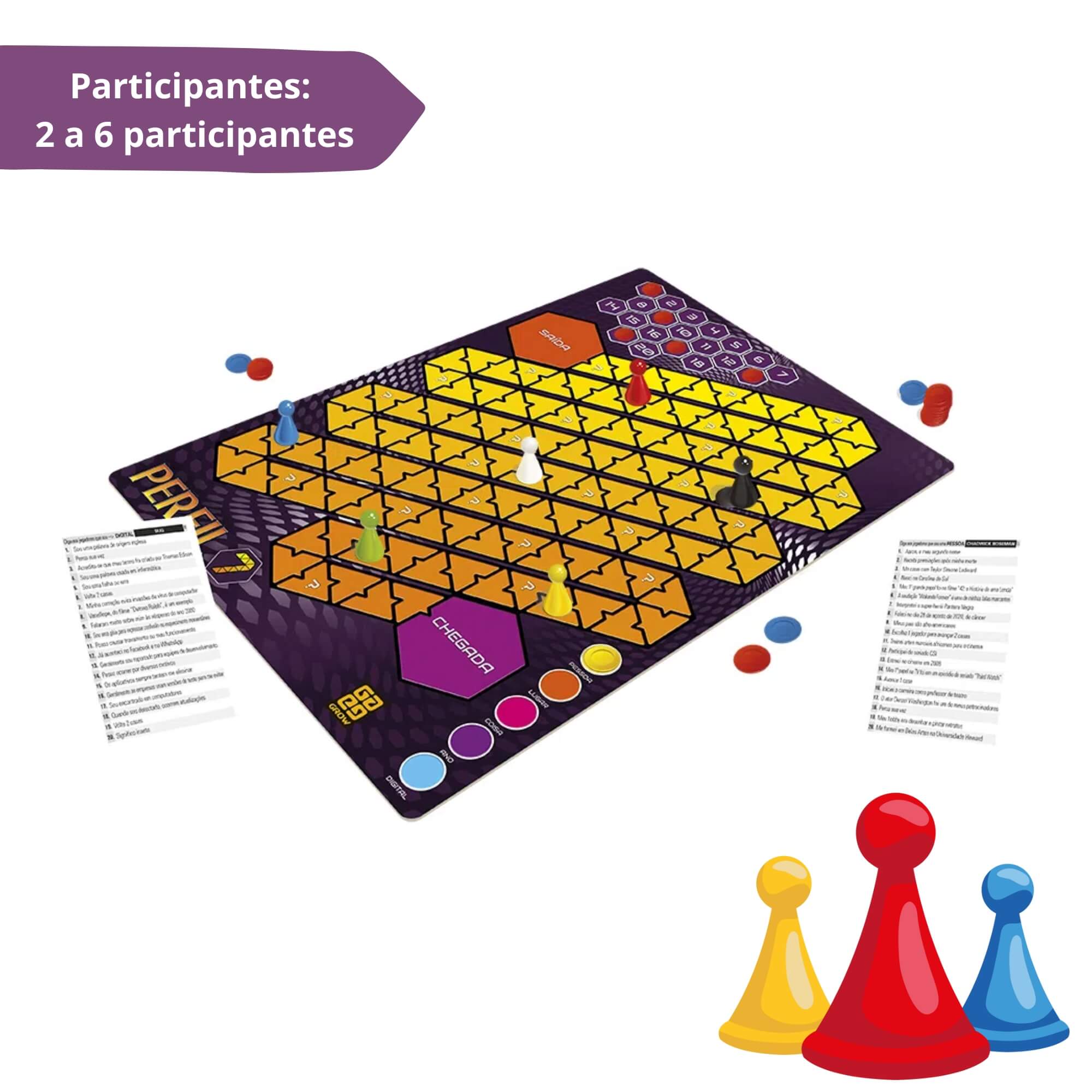 Brinquedo Infantil Jogo de Tabuleiro Perfil Grow - 02960