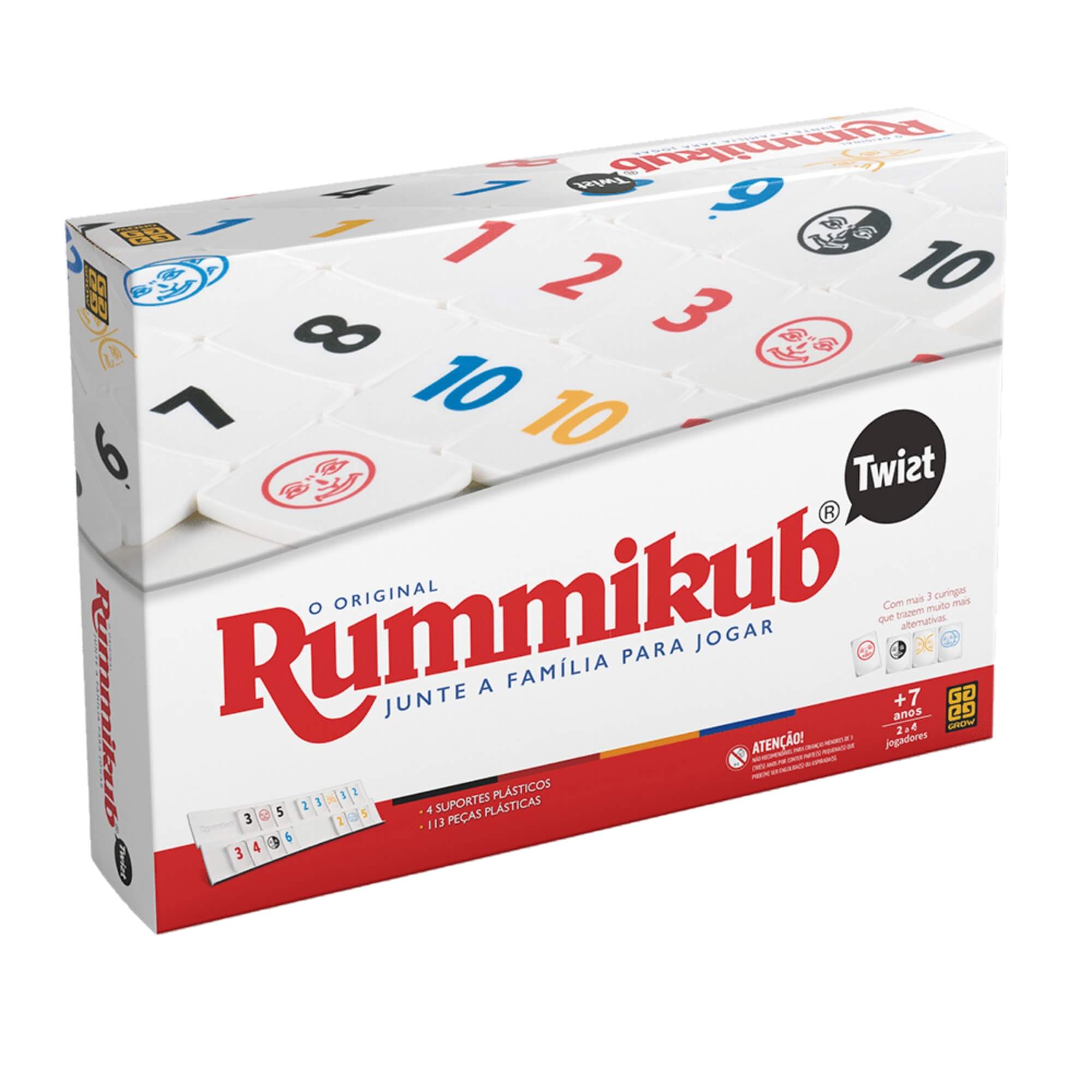 Brinquedo Infantil Jogo Rummikub Twist Grow - 03455