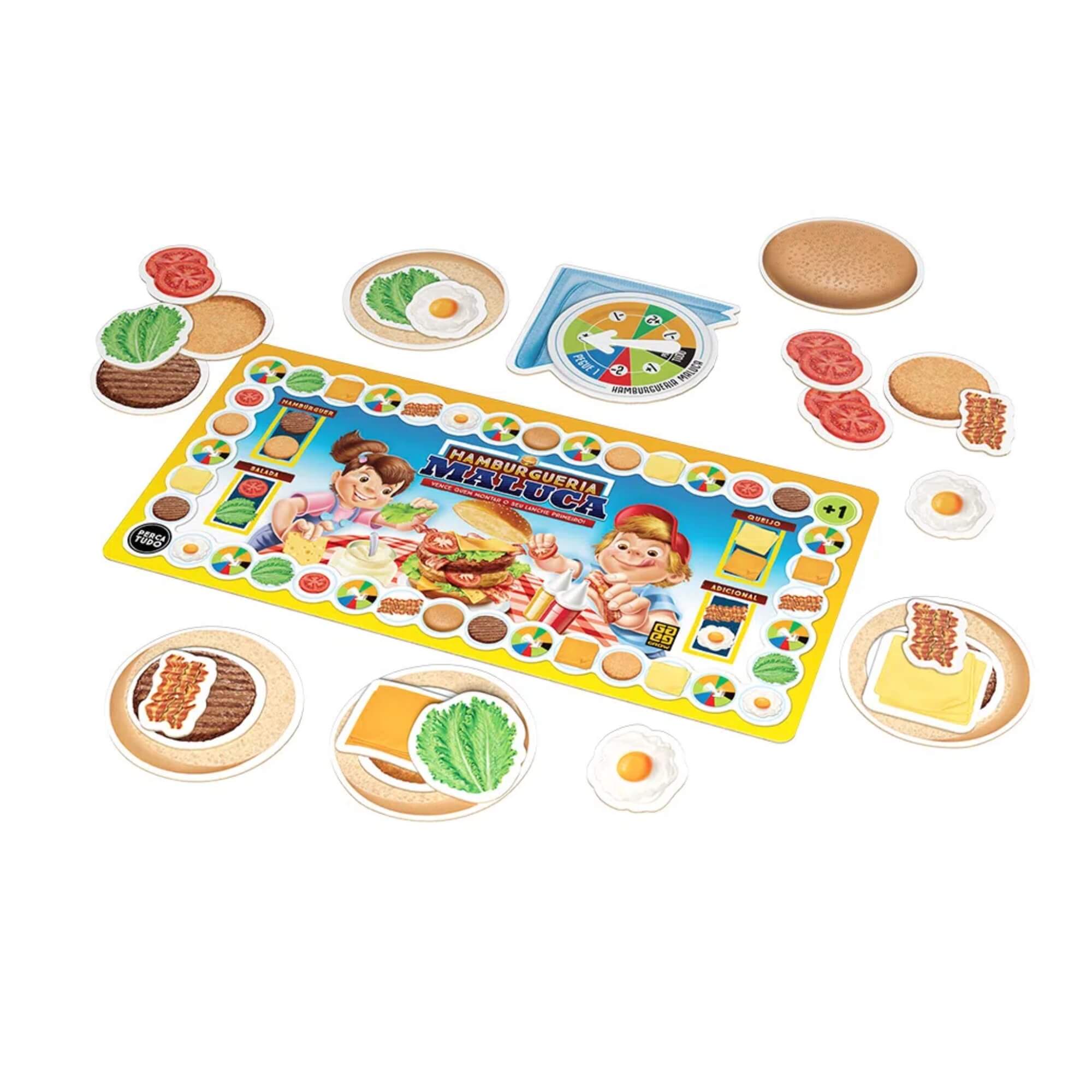 Brinquedo Jogo de Tabuleiro Hamburgueria Maluca Grow - 03574