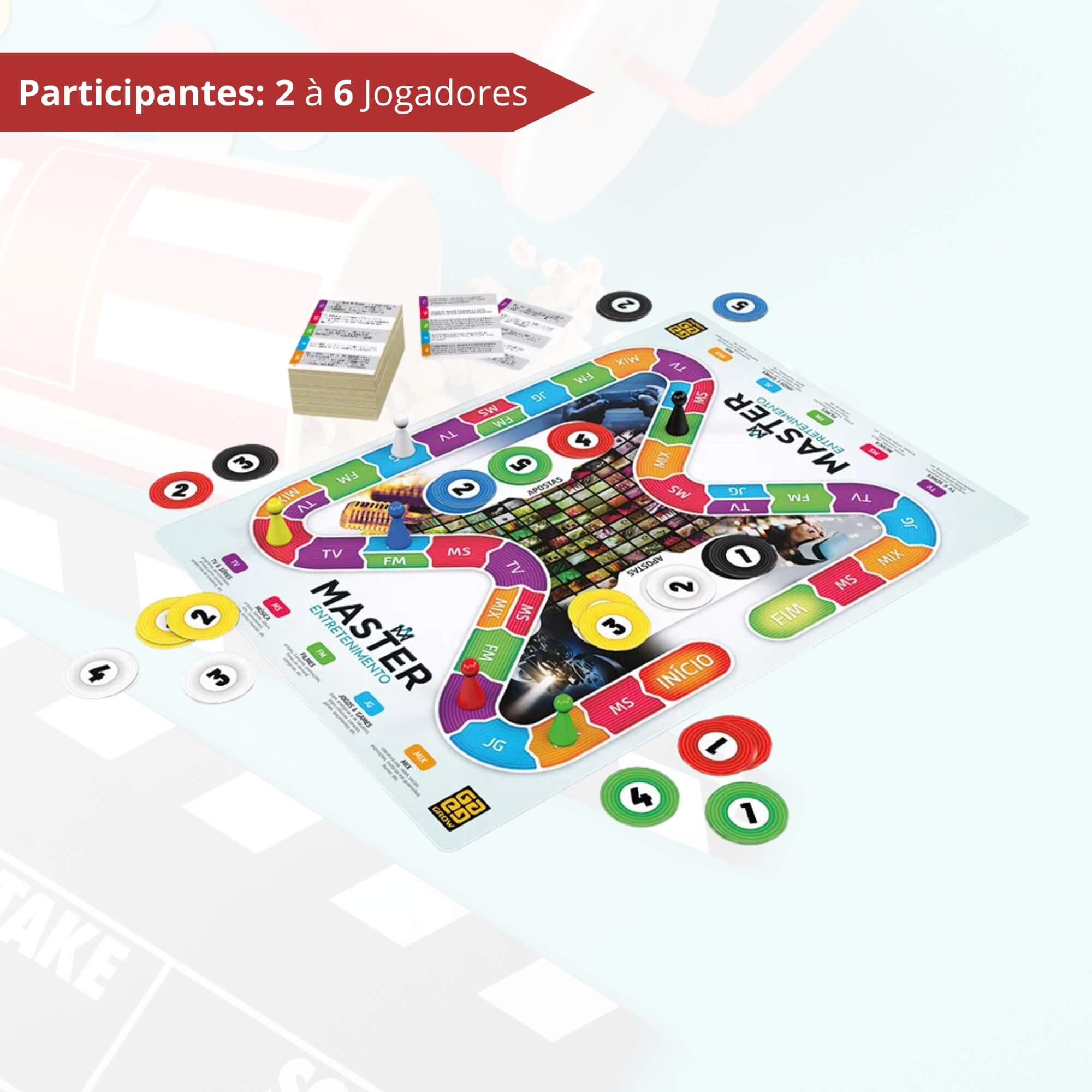 Brinquedo Jogo de Perguntas e Respostas Master Entretenimento Grow - 03718