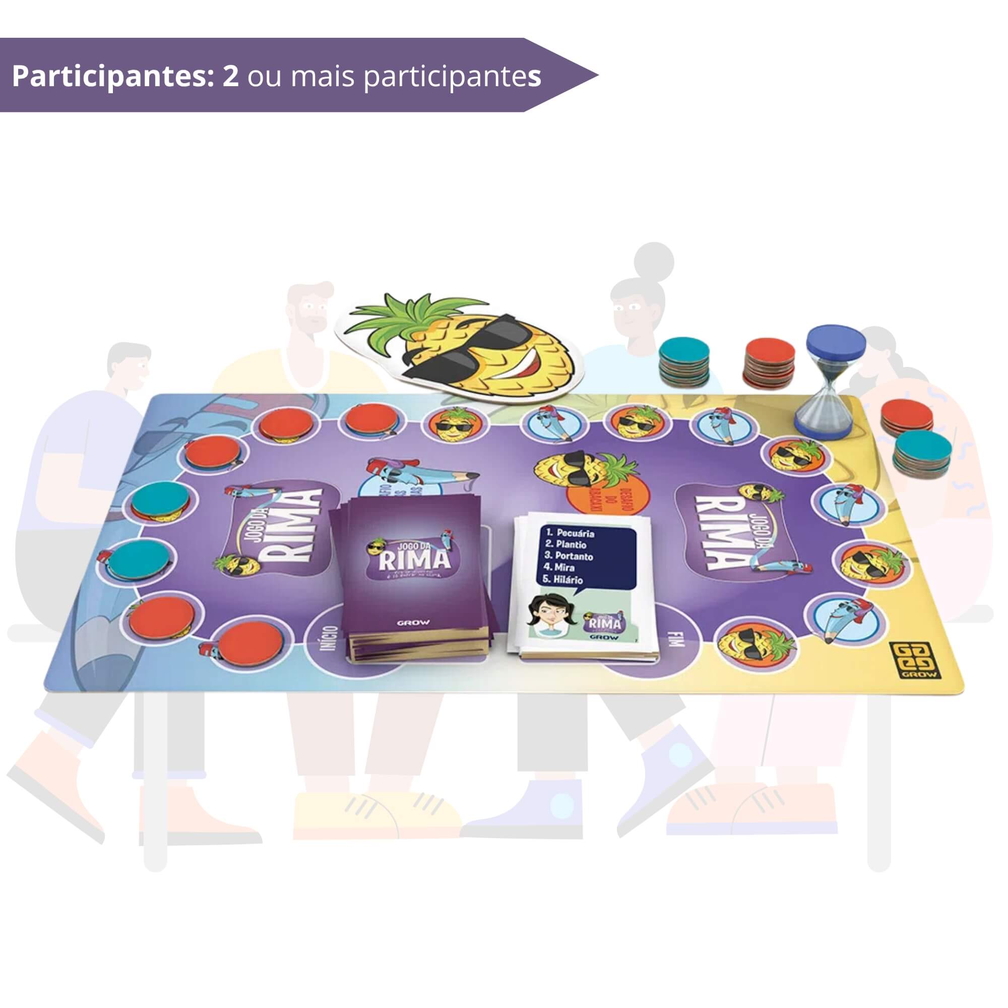 Brinquedo Infantil Jogo da Rima Grow - 03719