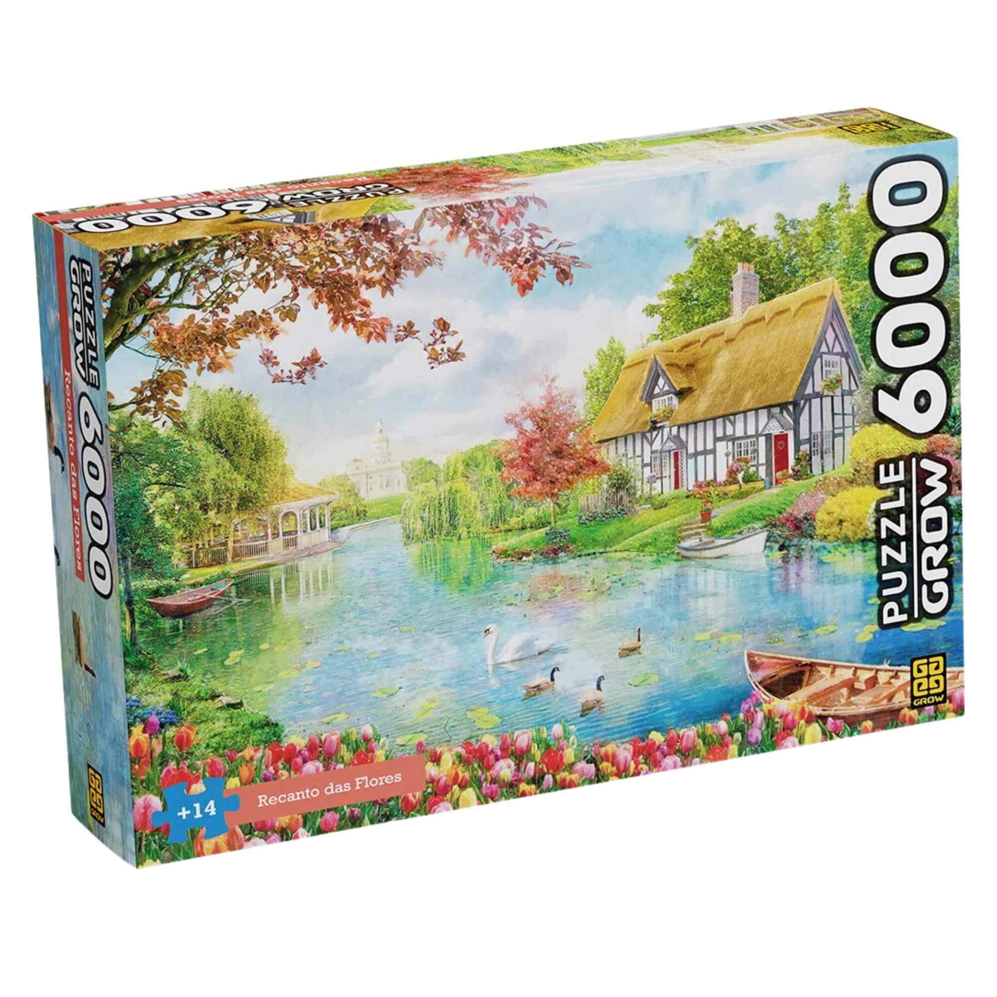 Quebra-Cabeça Puzzle Recanto das Flores 6000 Peças Grow - 03741