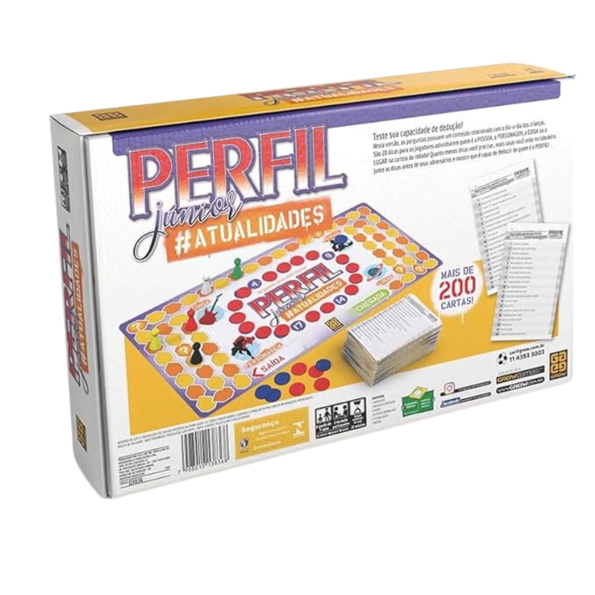 Jogo de Tabuleiro Perfil Júnior Atualidades Grow - 03836