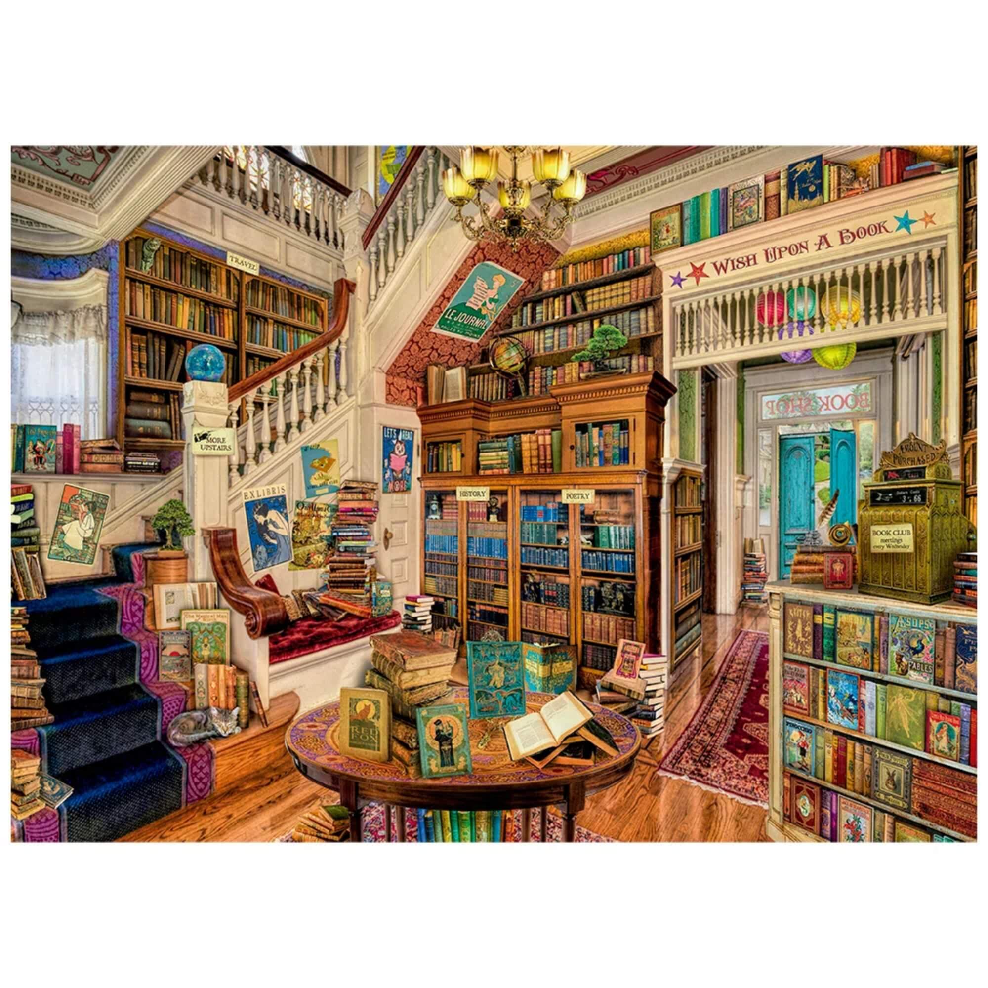 Brinquedo Infantil Quebra-Cabeça Puzzle A Livraria 2000 Peças Grow - 04096