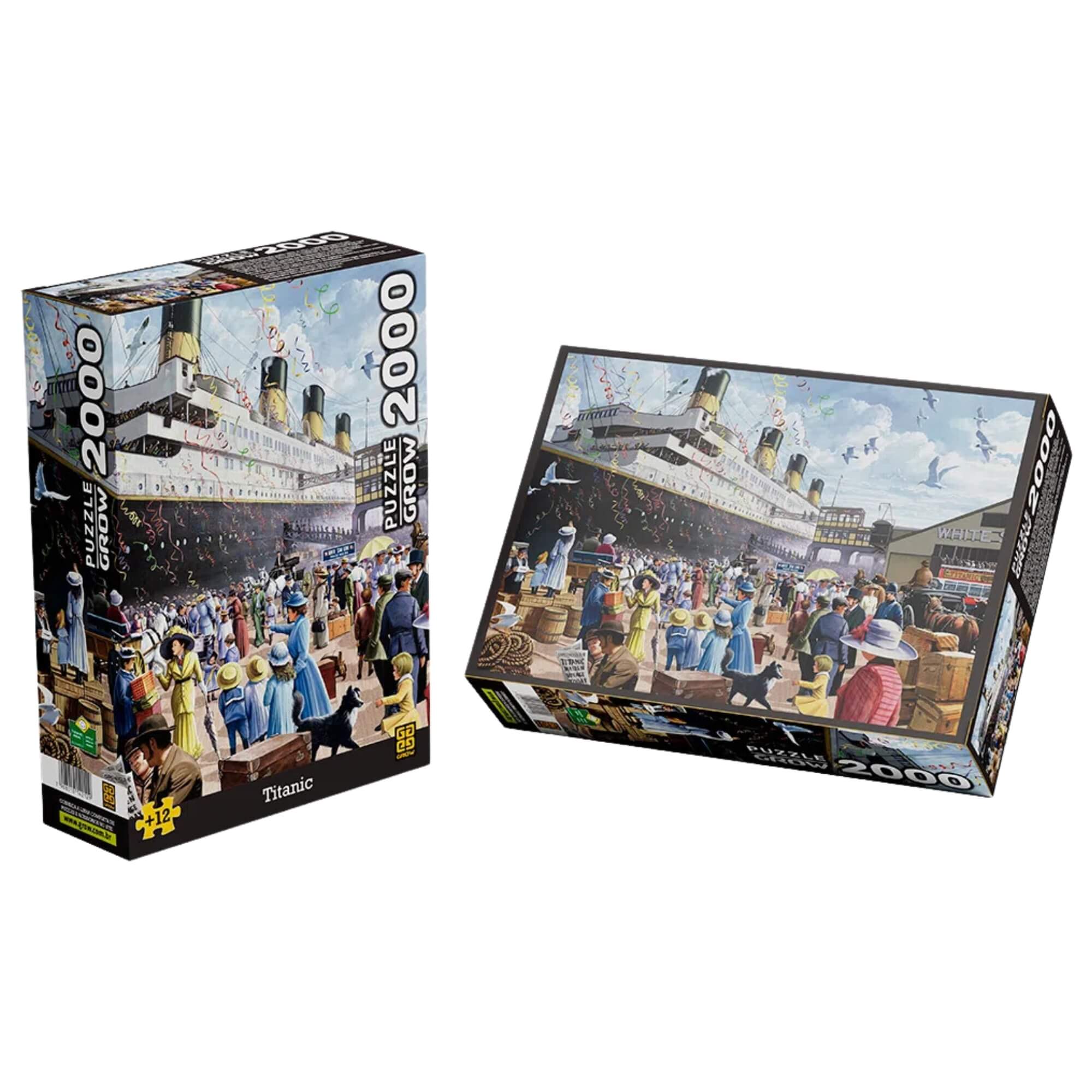 Brinquedo Quebra-Cabeça Puzzle Titanic 2000 Peças Grow - 04212