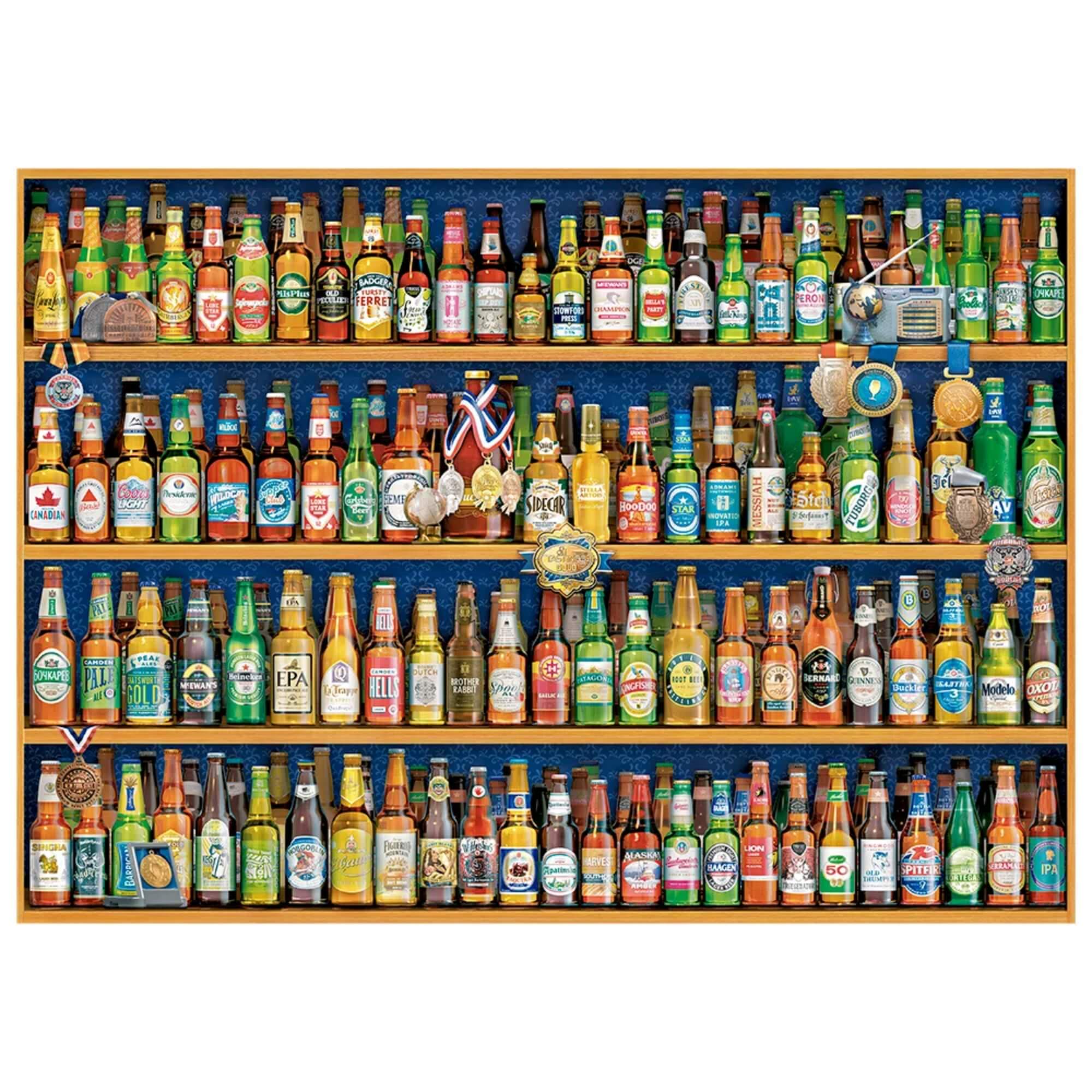 Brinquedo Quebra-Cabeça Puzzle Cervejas 1000 peças Grow - 04214