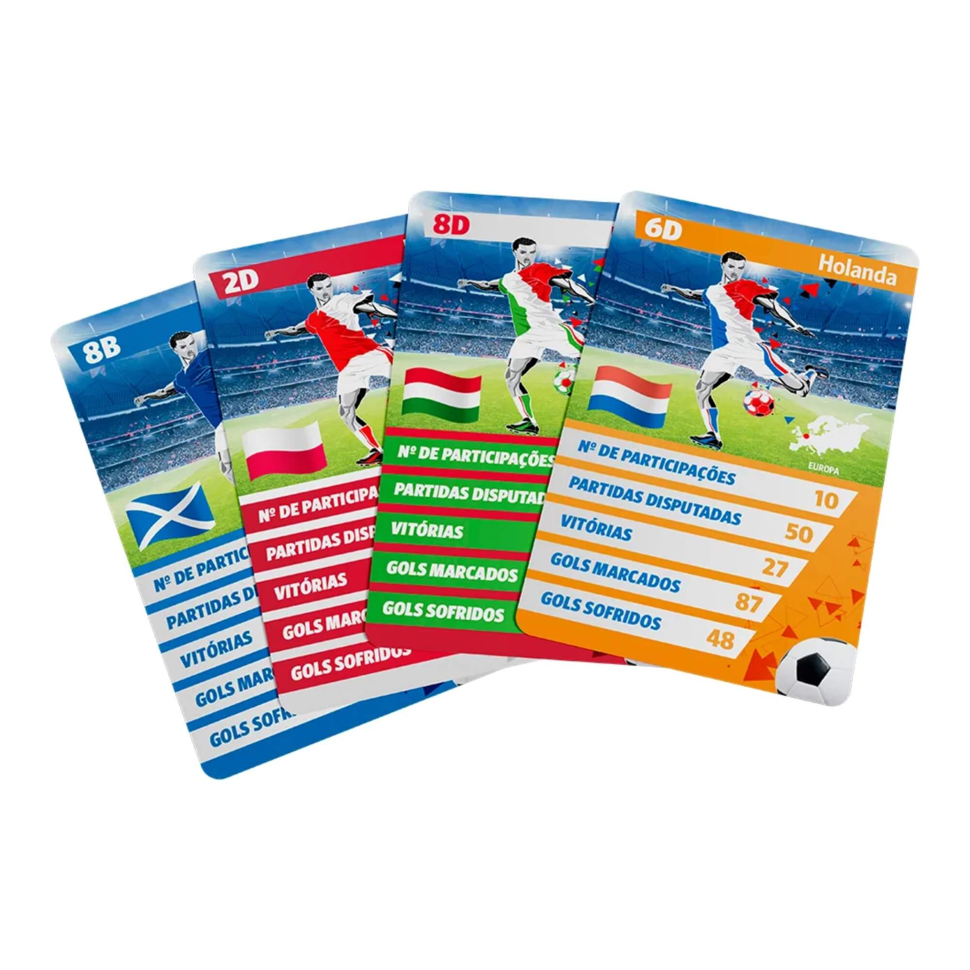 Brinquedo Infantil Jogo de Cartas Super Trunfo Seleções do Mundo Grow - 04282