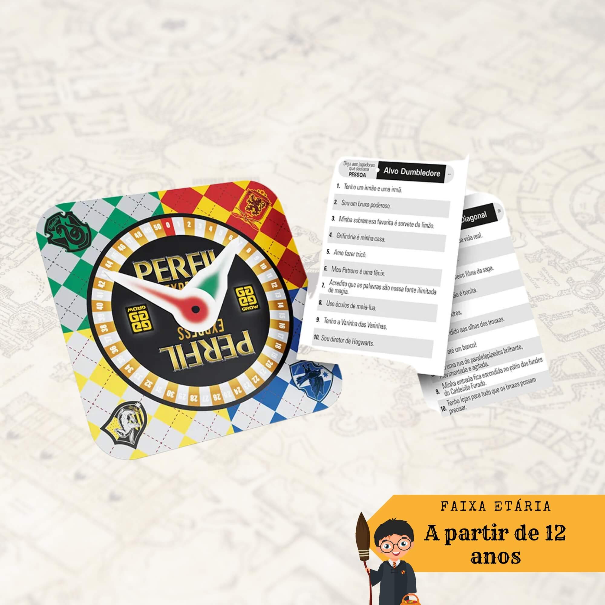 Brinquedo Infantil Jogo Perfil Express Harry Potter Grow - 04409