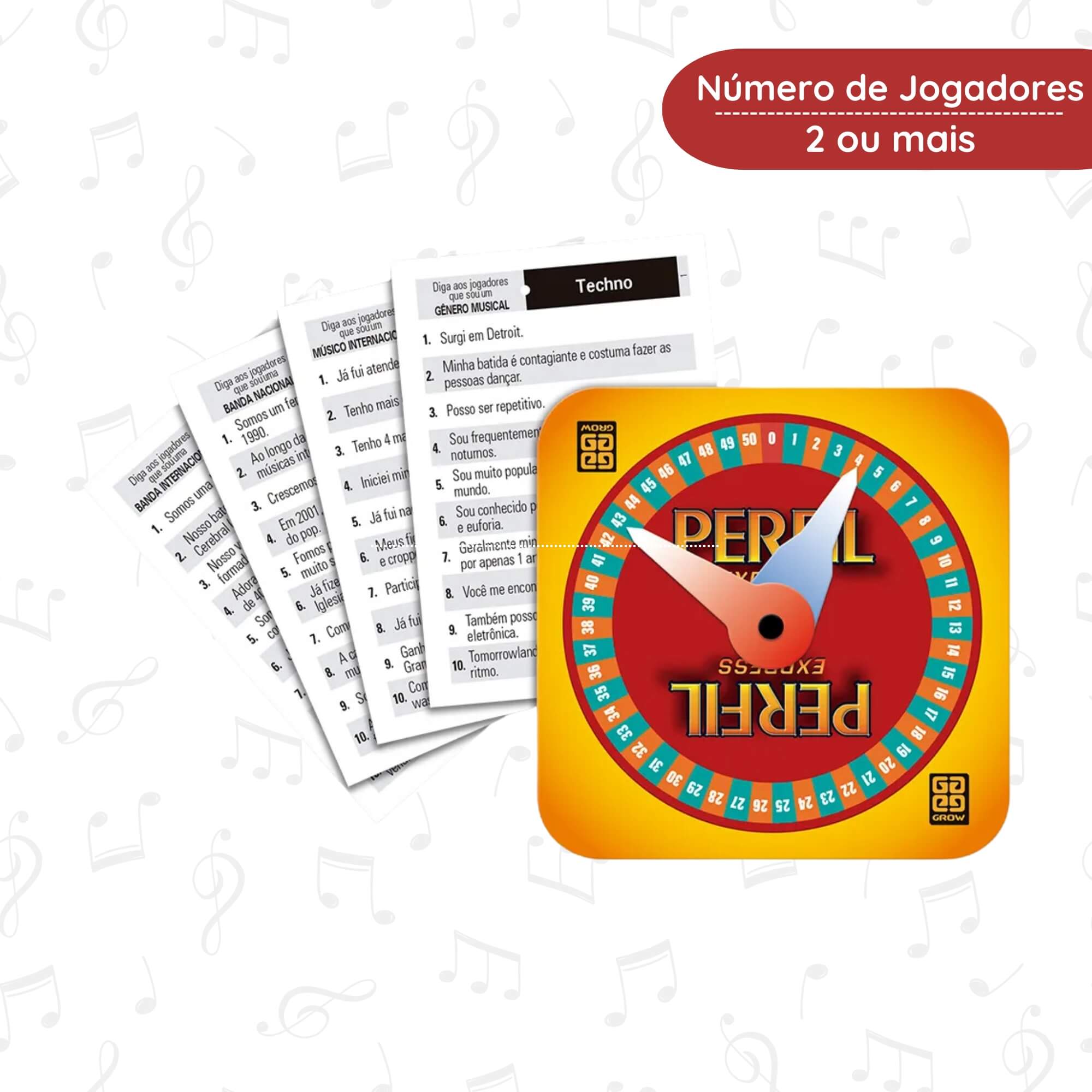 Jogo de Perguntas e Respostas Perfil Express Musica Grow - 04412
