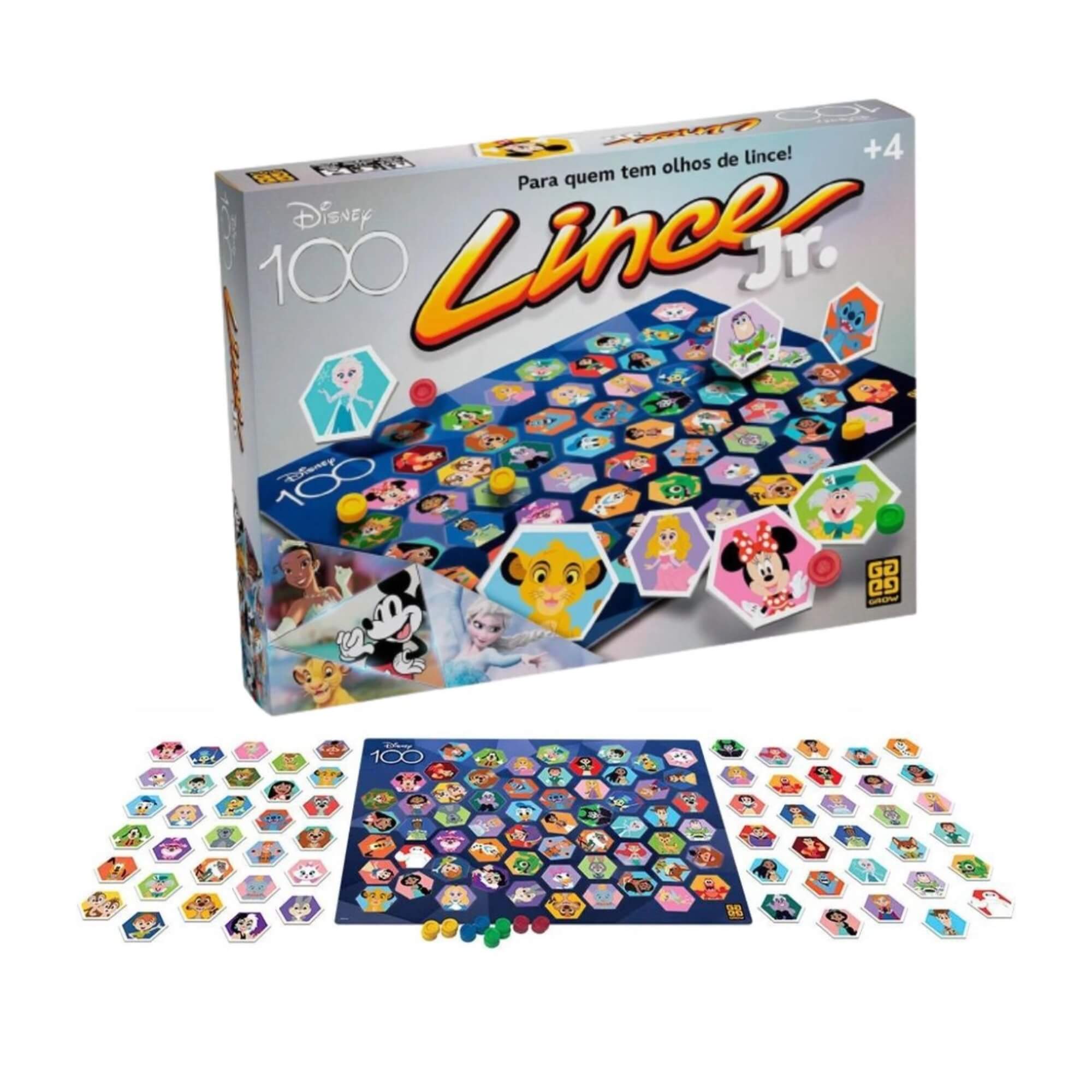 Jogo Infantil Lince Júnior Disney 100 anos Grow - 04429