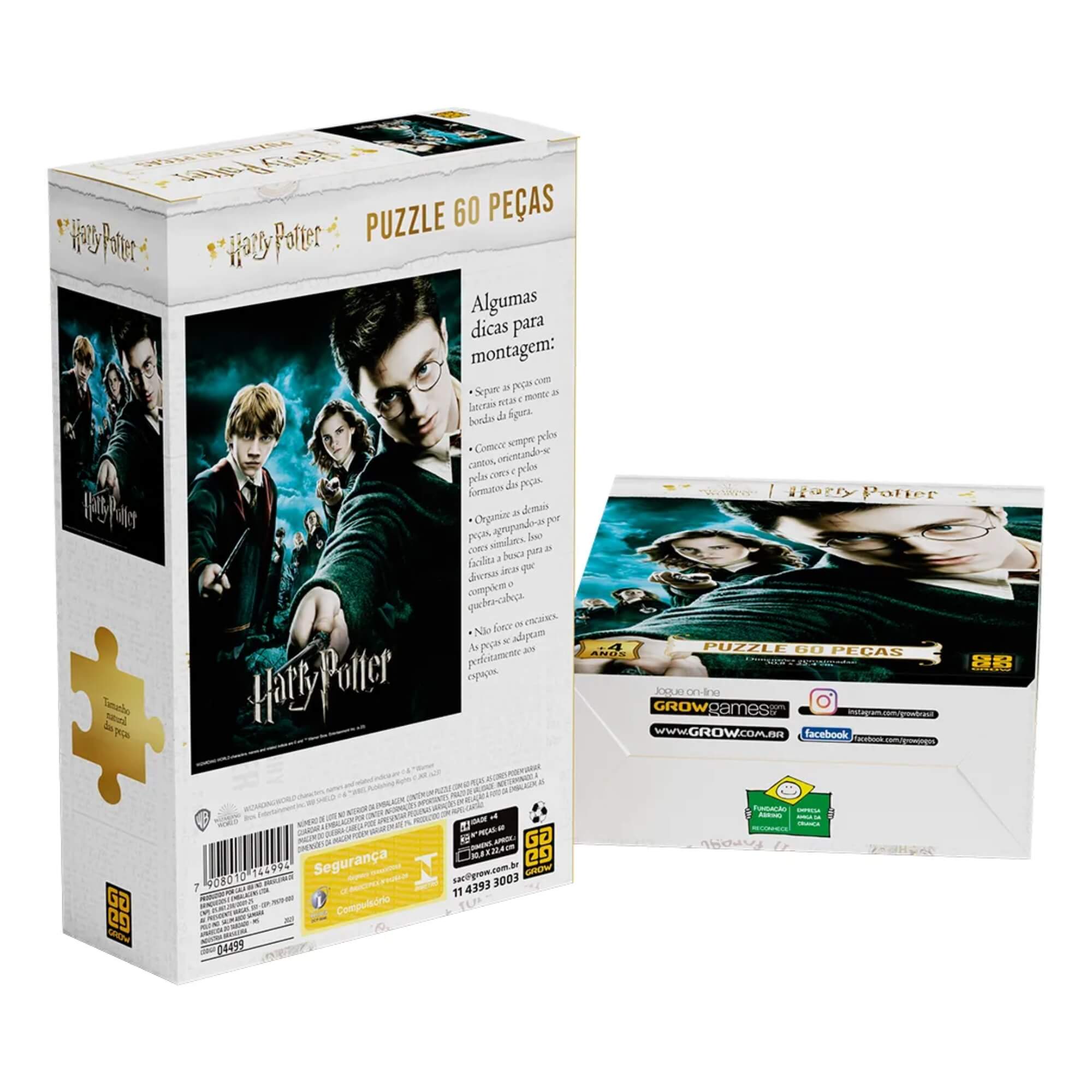 Quebra-Cabeça Puzzle Harry Potter 60 peças Grow - 04499