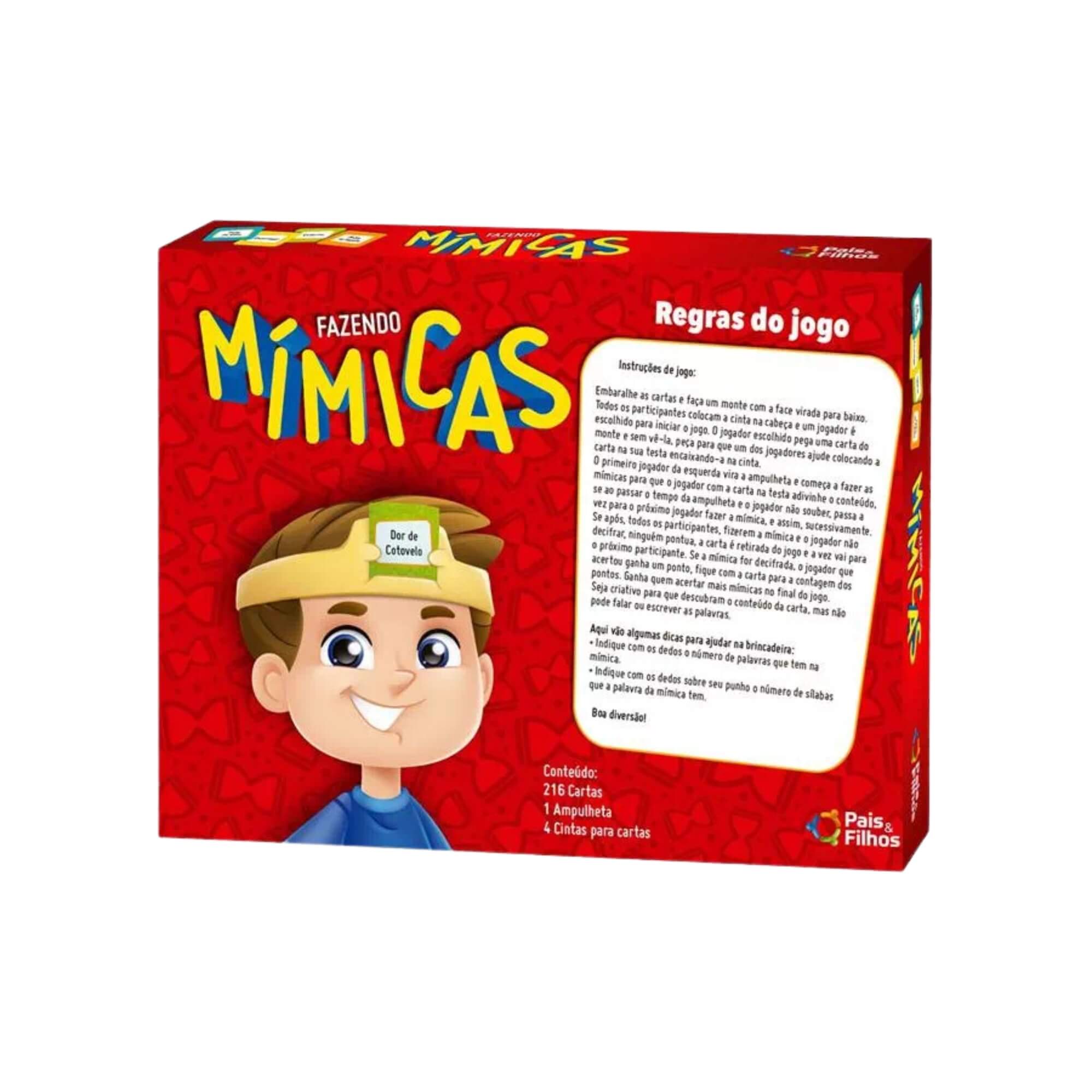 Jogo de Adivinhação Fazendo Mimicas Pais e Filhos - 0987-1