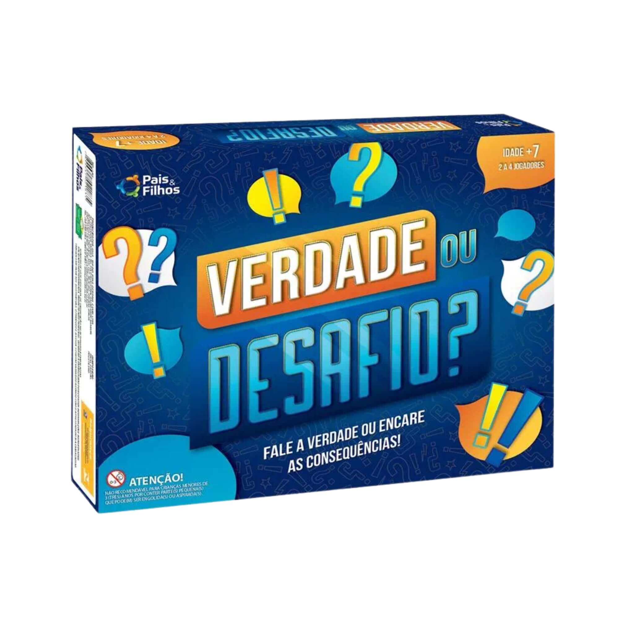 Jogo de Tabuleiro Verdade ou Desafio? Pais e Filhos - 2183-1