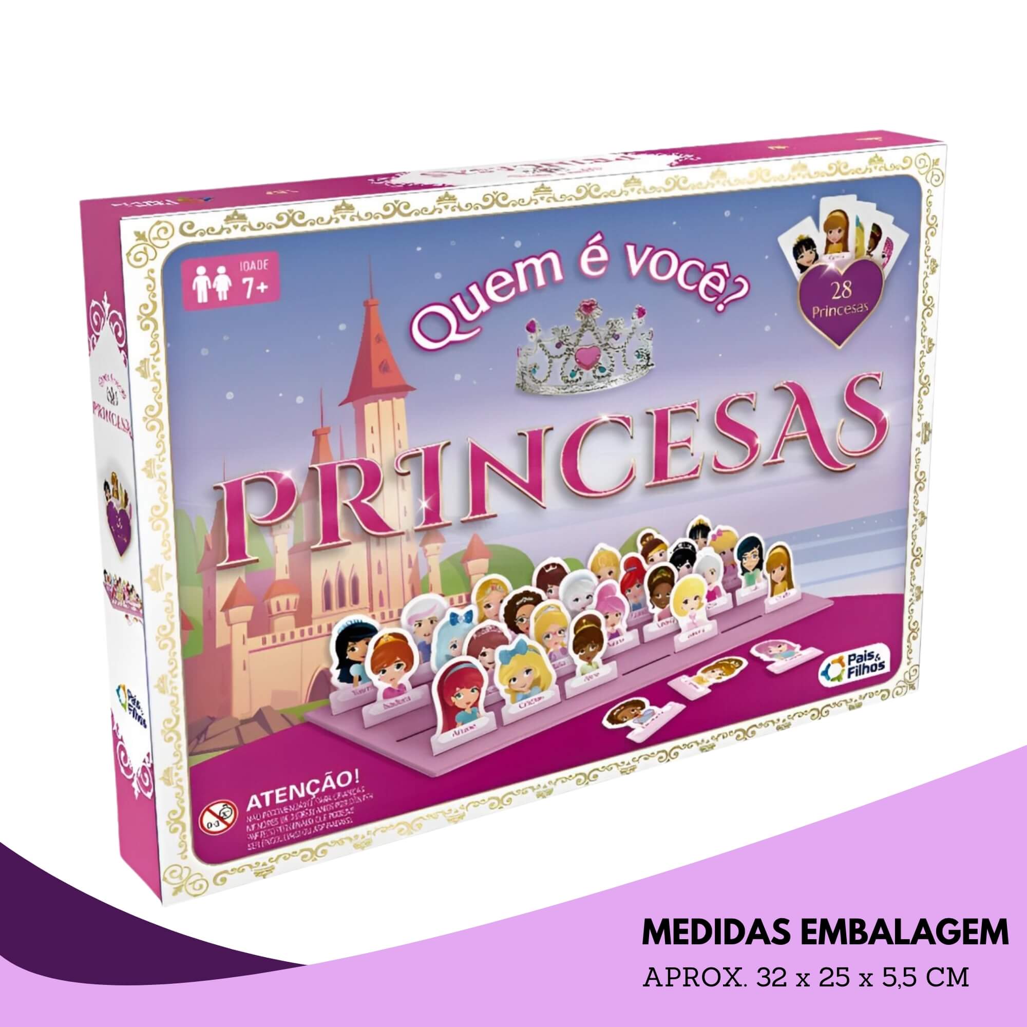 Jogo Infantil Quem é Você? Princesas Pais e Filhos - 2822-1