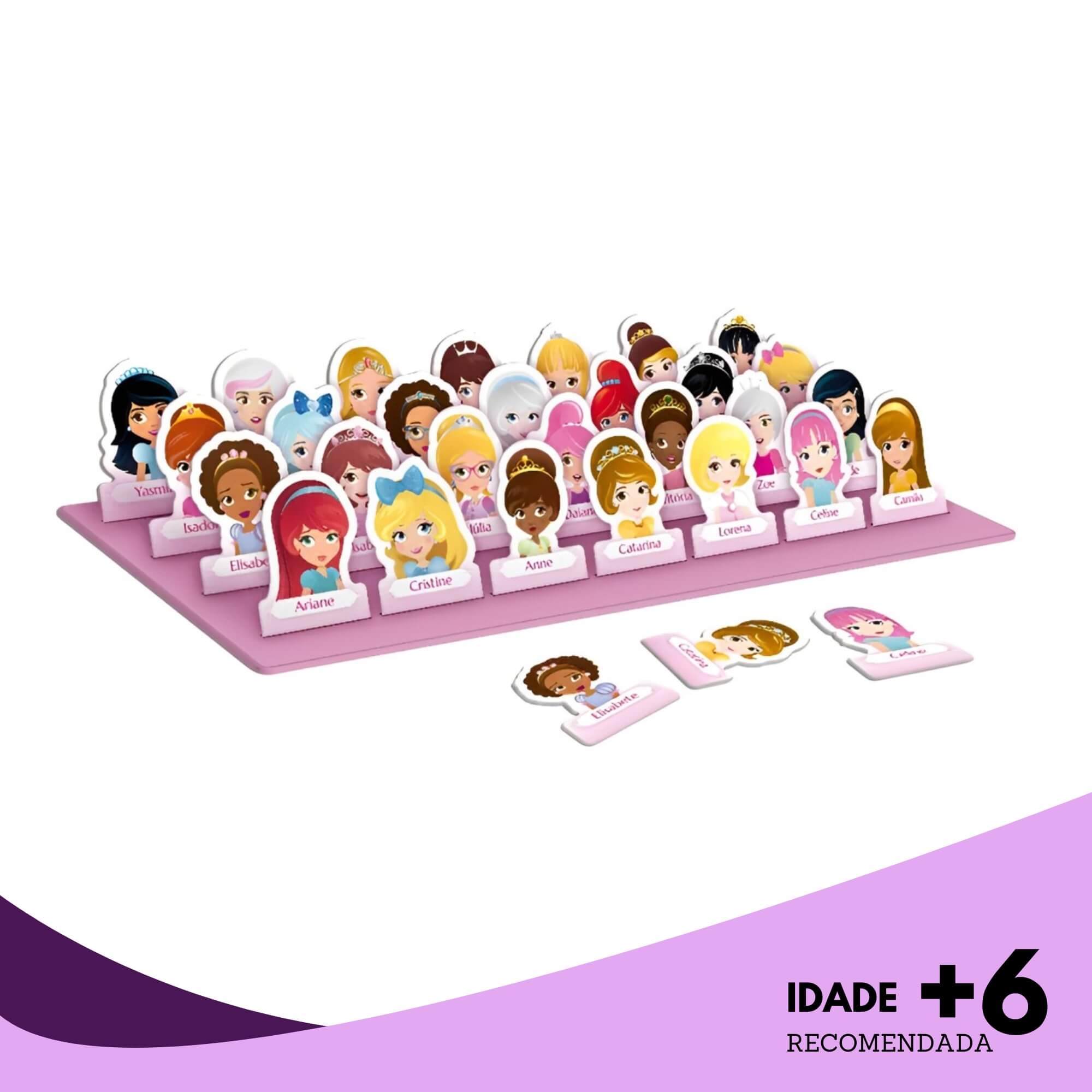 Jogo Infantil Quem é Você? Princesas Pais e Filhos - 2822-1