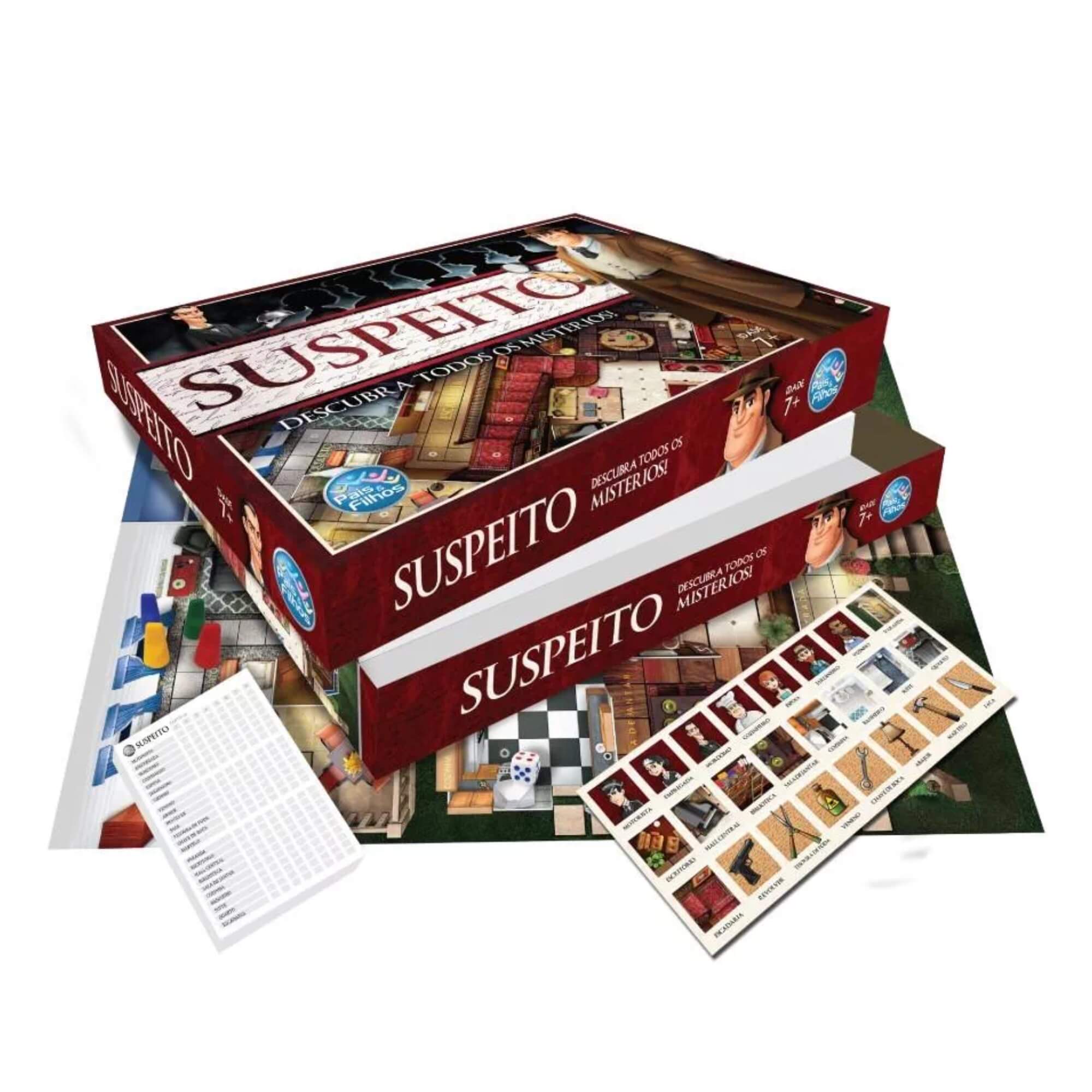 Jogo de Tabuleiro Suspeito Pais e Filhos - 2866-1
