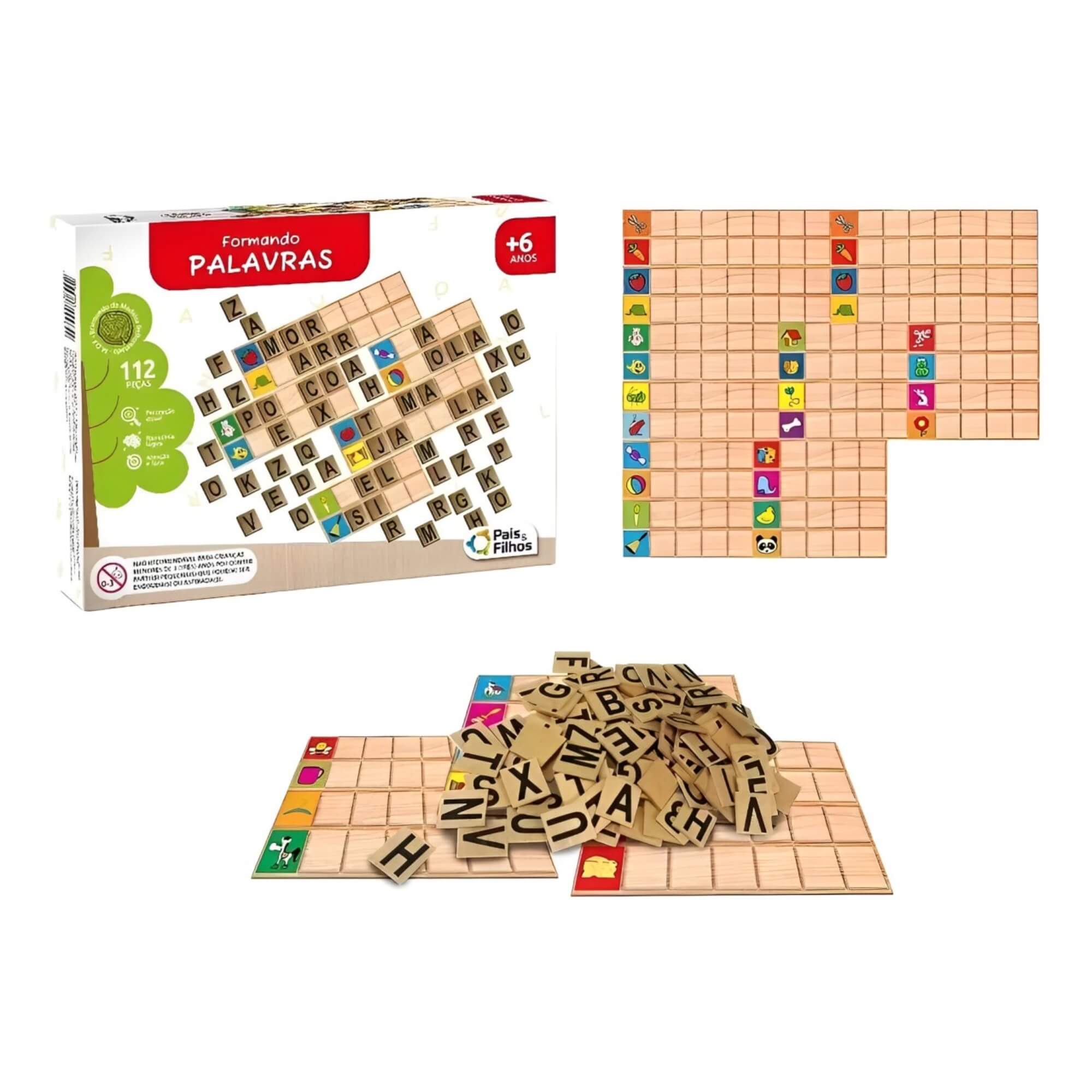 Jogo Educativo Formando Palavras Pais e Filhos - 2906-1