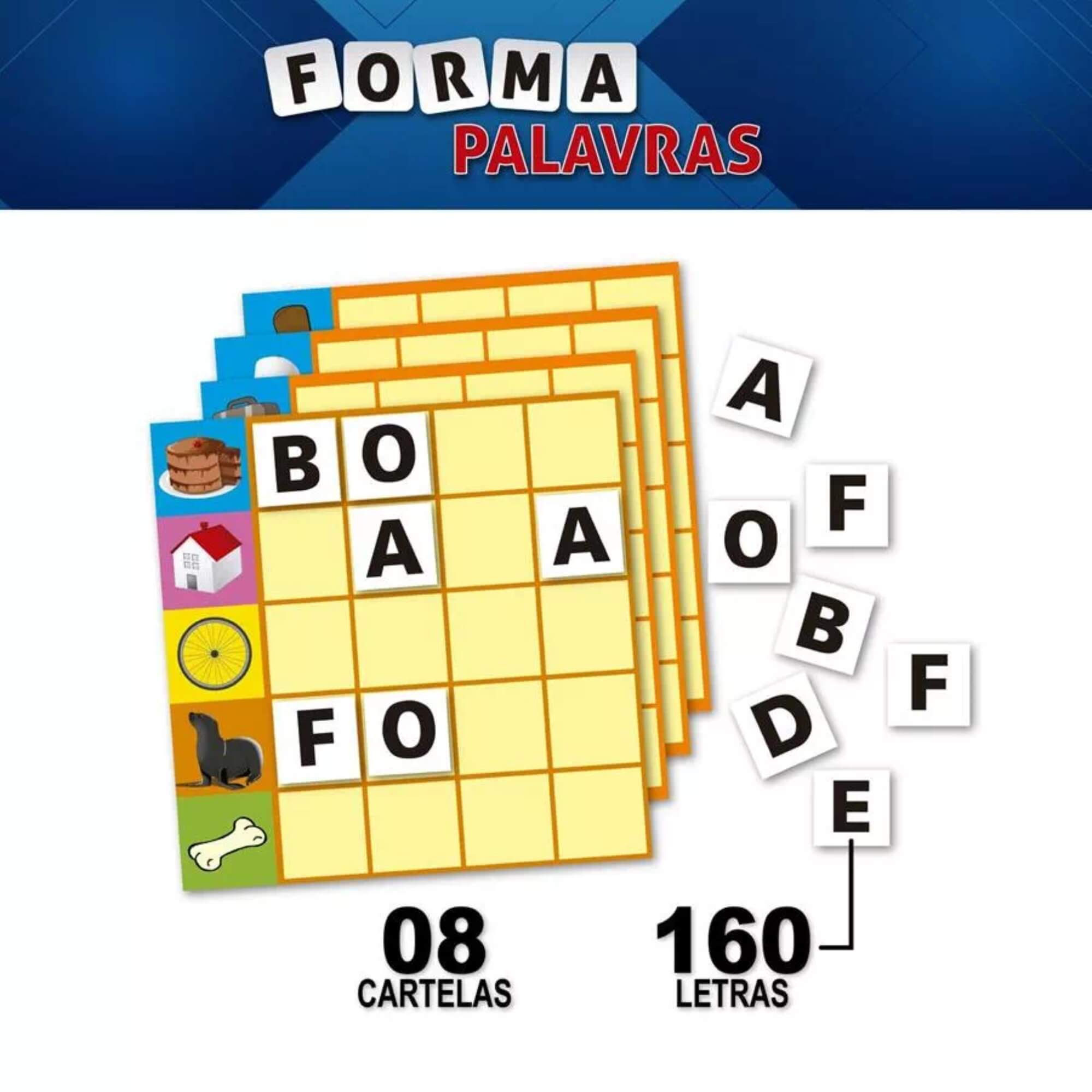 Jogo Didático Infantil Forma Palavras Pais e Filhos - 3003-1