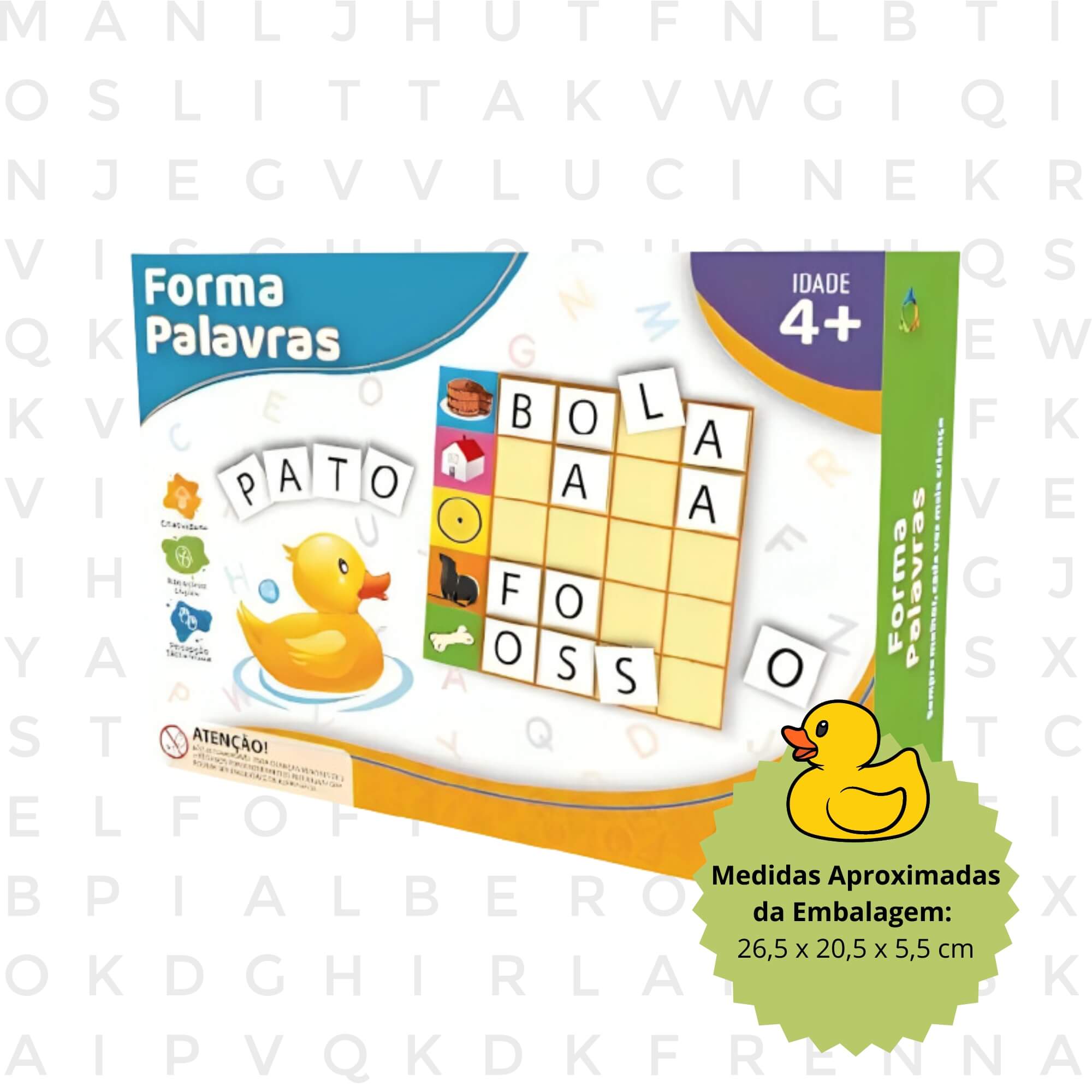 Jogo Didático Infantil Forma Palavras Pais e Filhos - 3003-1
