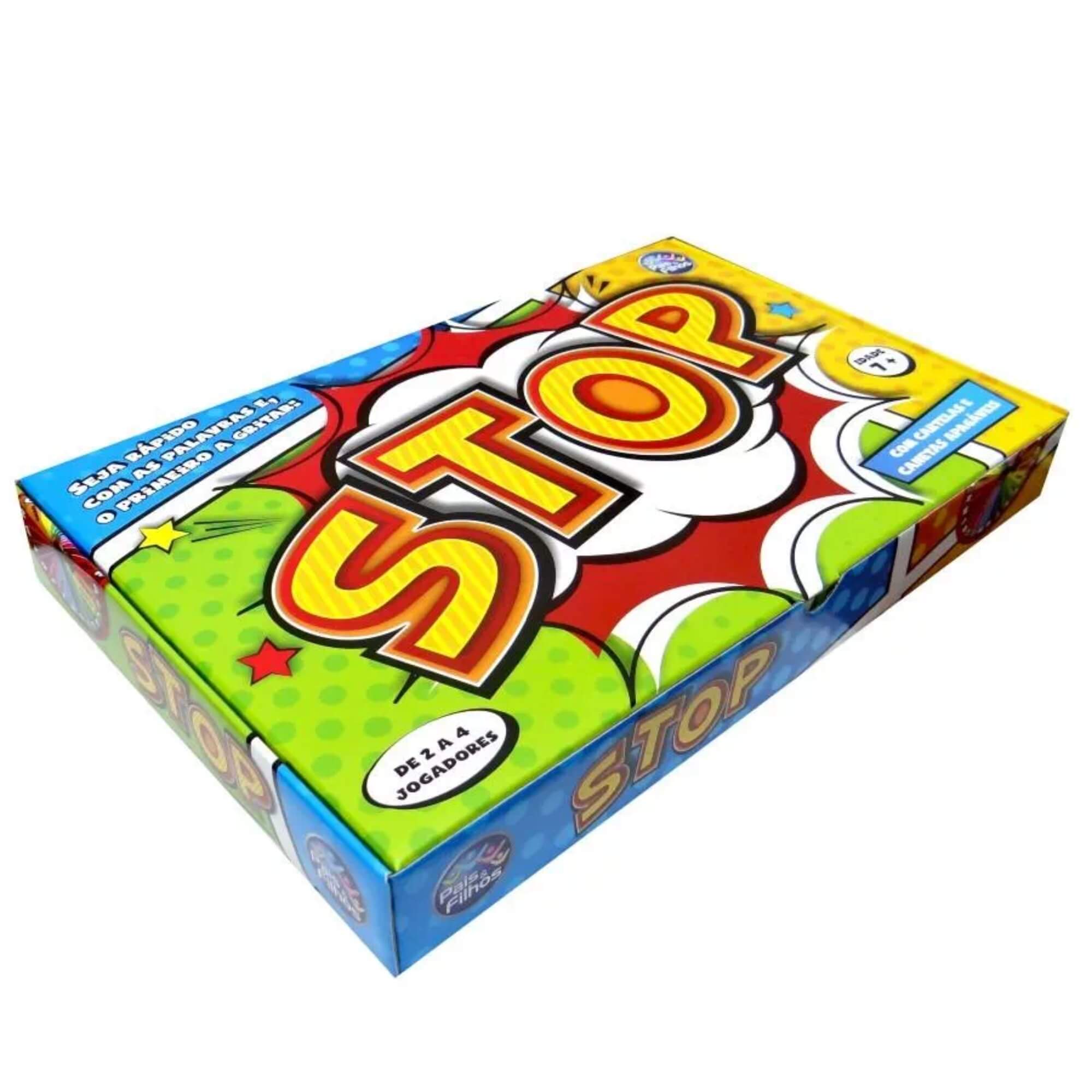 Jogo Stop com Cartelas e Canetas Apagáveis Pais e Filhos - 7172-1