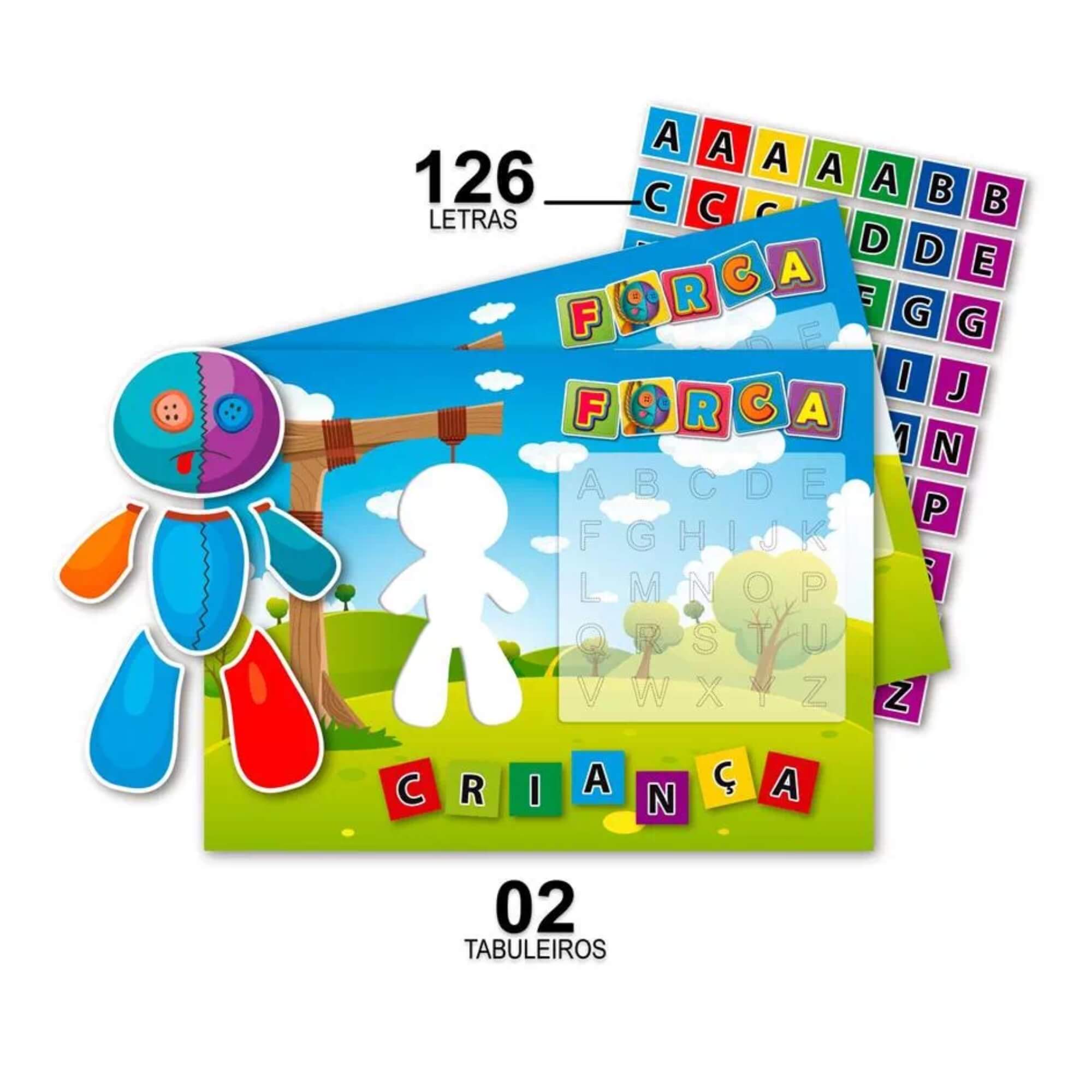 Jogo da Forca 128 Peças Pais e Filhos - 7173-1