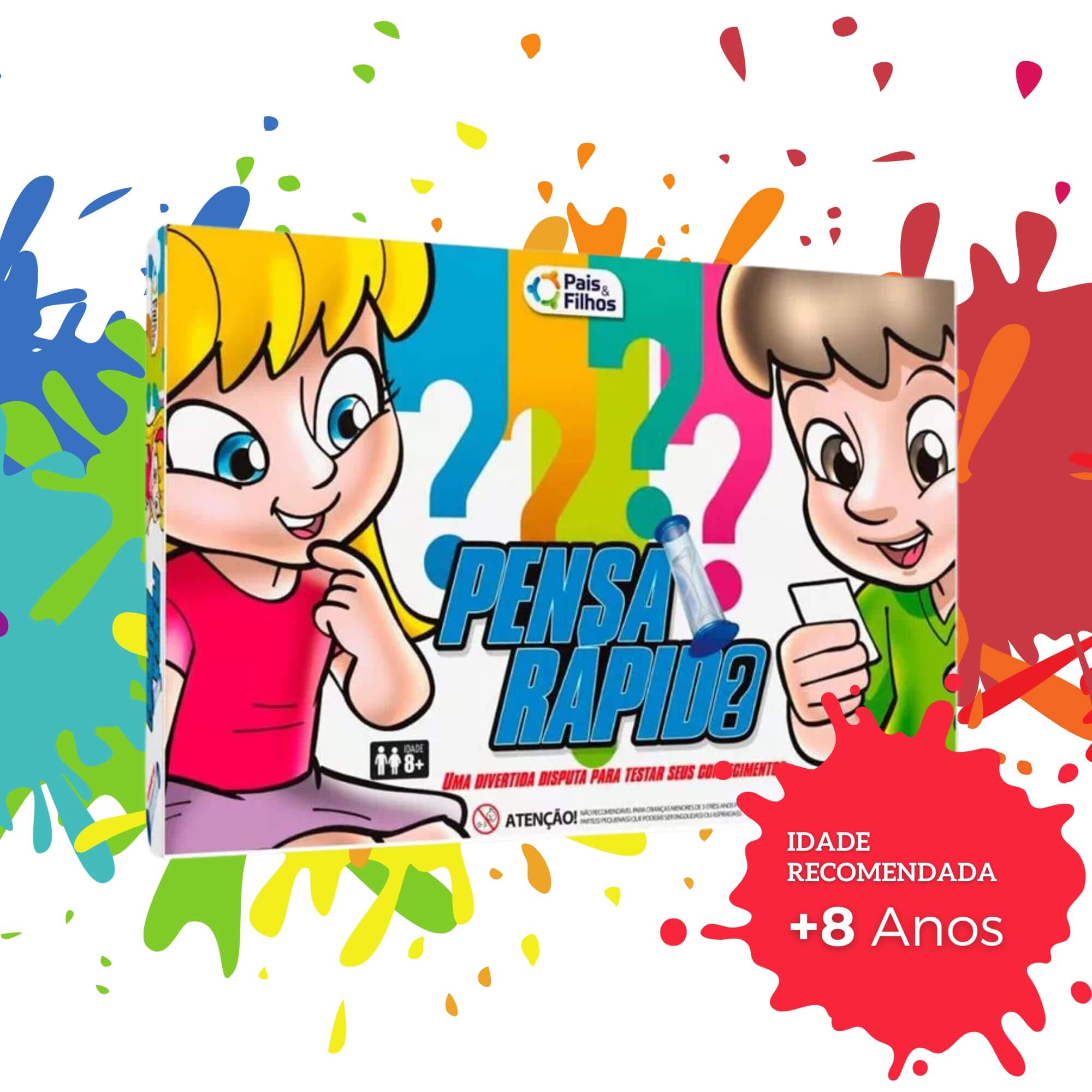 Jogo Infantil Pensa Rápido Pais e Filhos - 7301-1