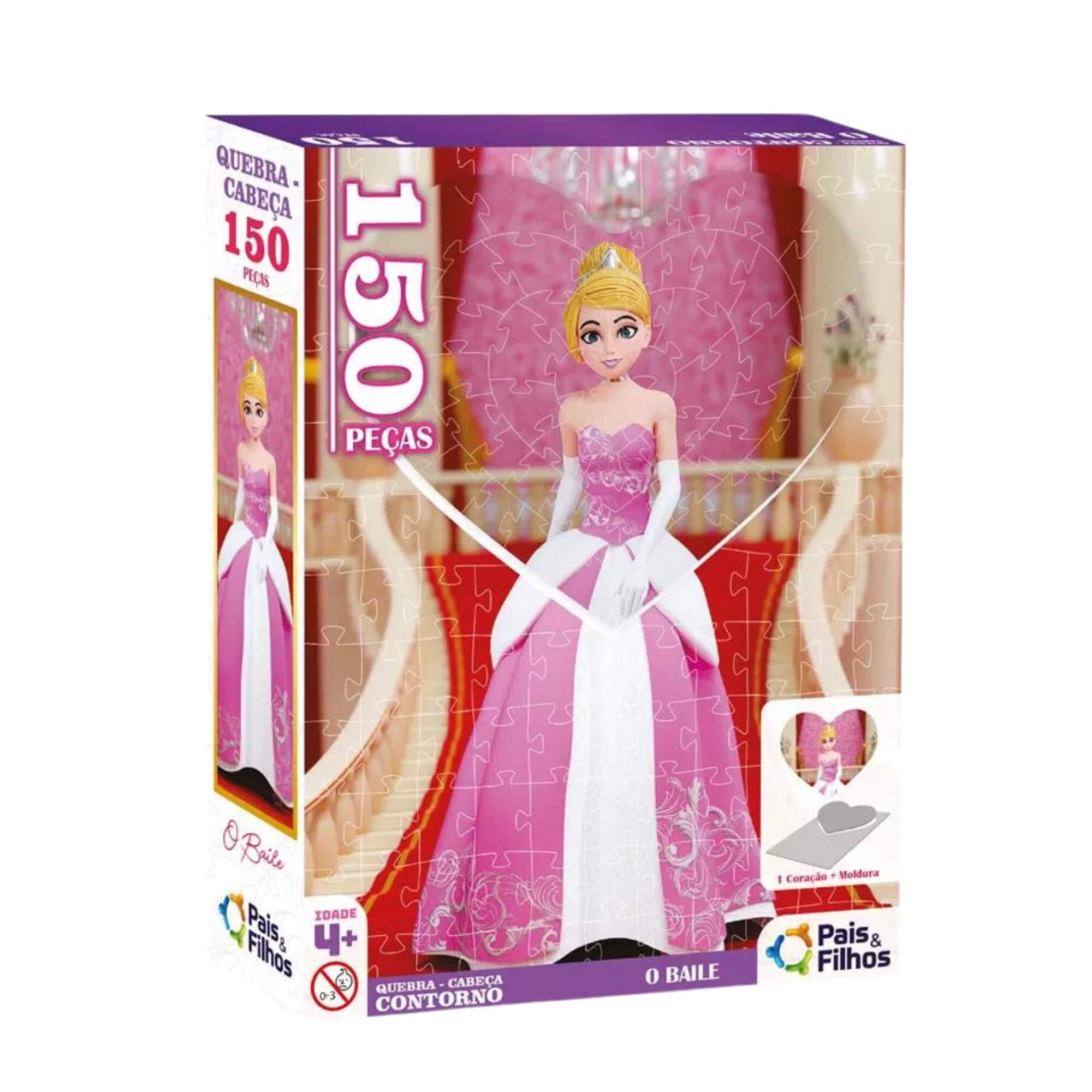 Quebra-Cabeça Contorno O Baile 150 Peças Pais e Filhos - 790738-1