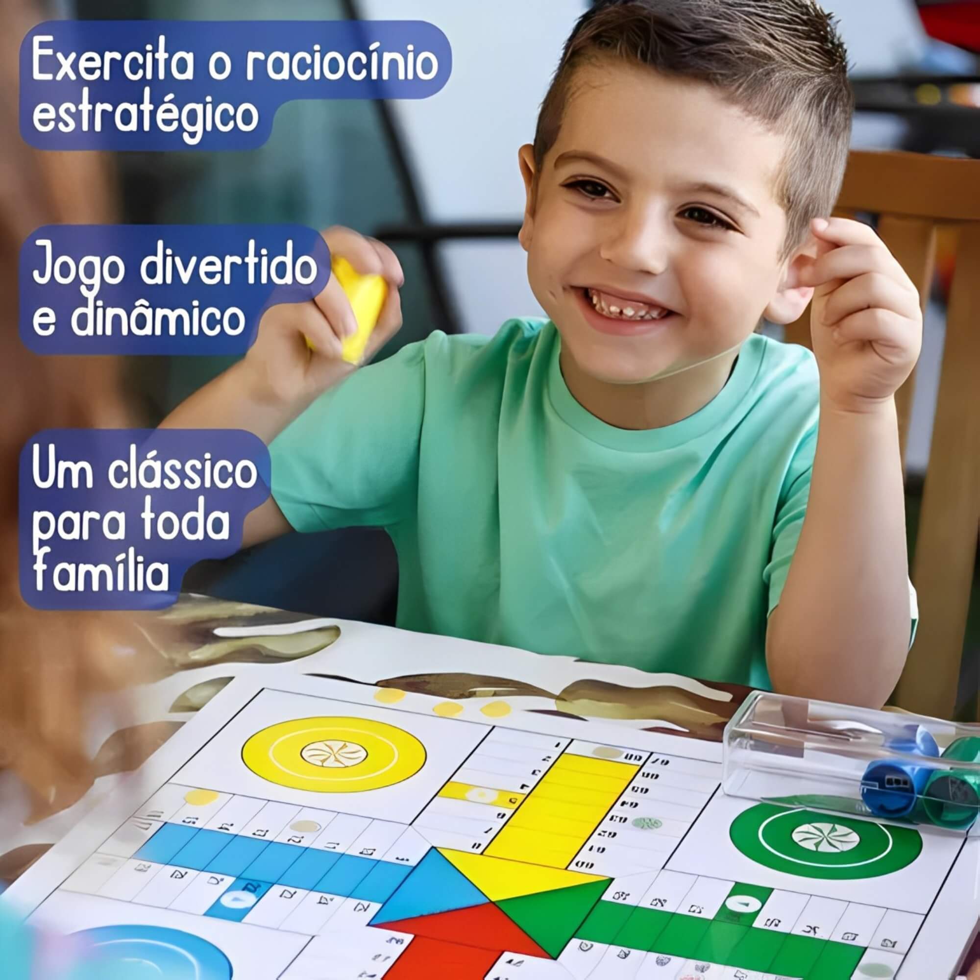 Jogo de Tabuleiro Super Ludo Pais e Filhos - 790772-1