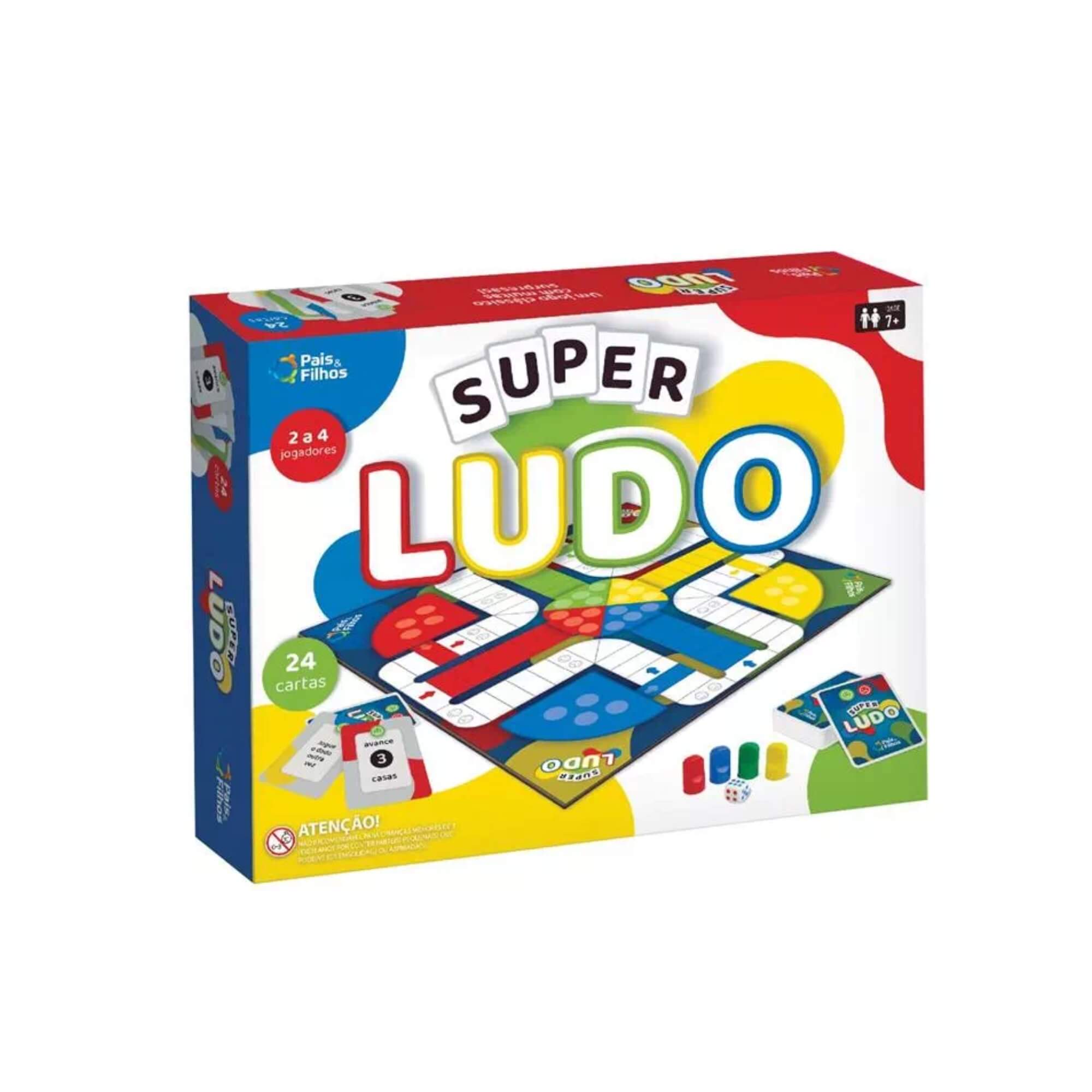 Jogo de Tabuleiro Super Ludo Pais e Filhos - 790772-1