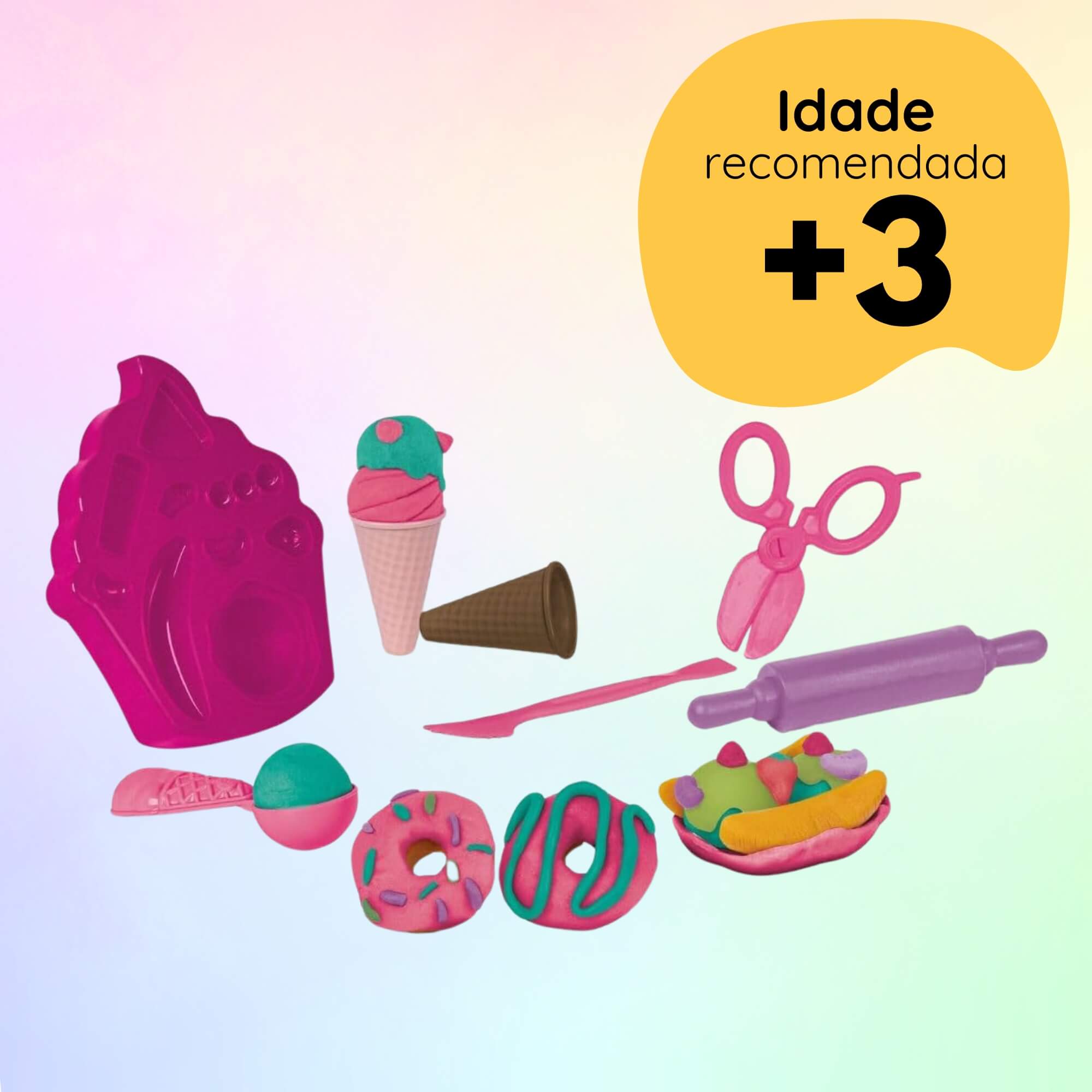 Brinquedo Kit de Massinha Minnie Doceria Cotiplás - 2691