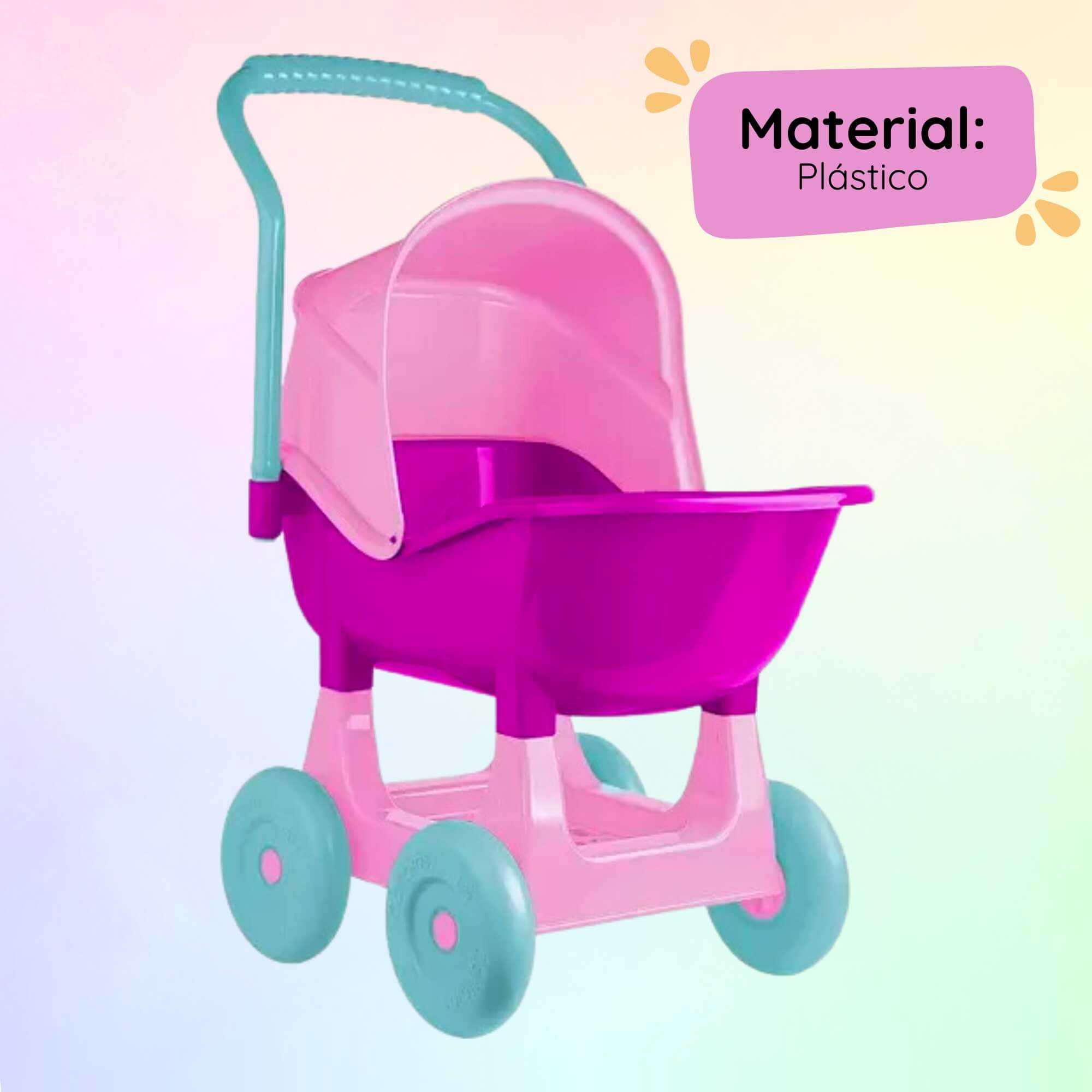 Brinquedo Carrinho de Boneca Cry Babies Cotiplás - 2714