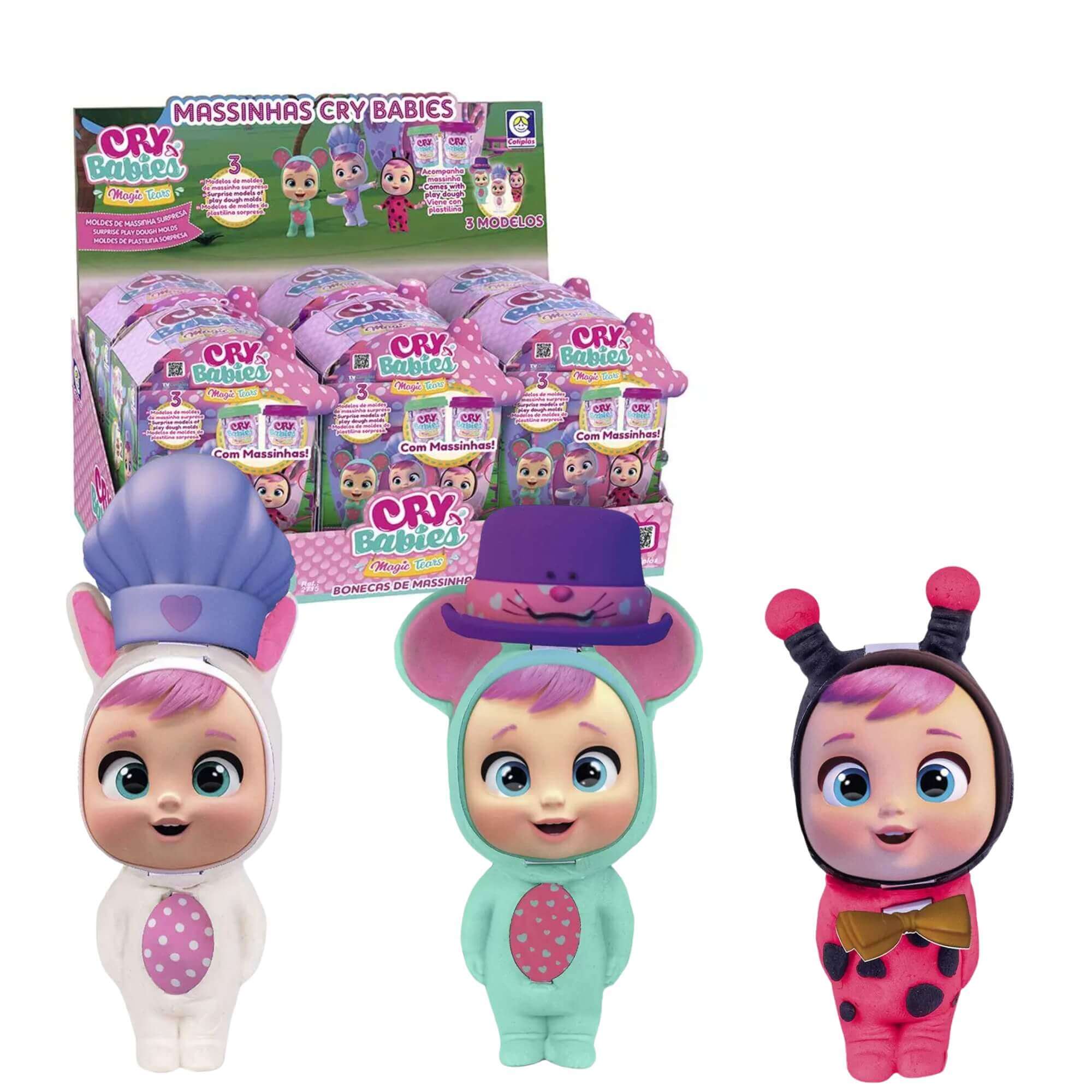 Brinquedo Infantil Massinha Cry Babies Surprise Sortido e Unitário Cotiplás - 2715