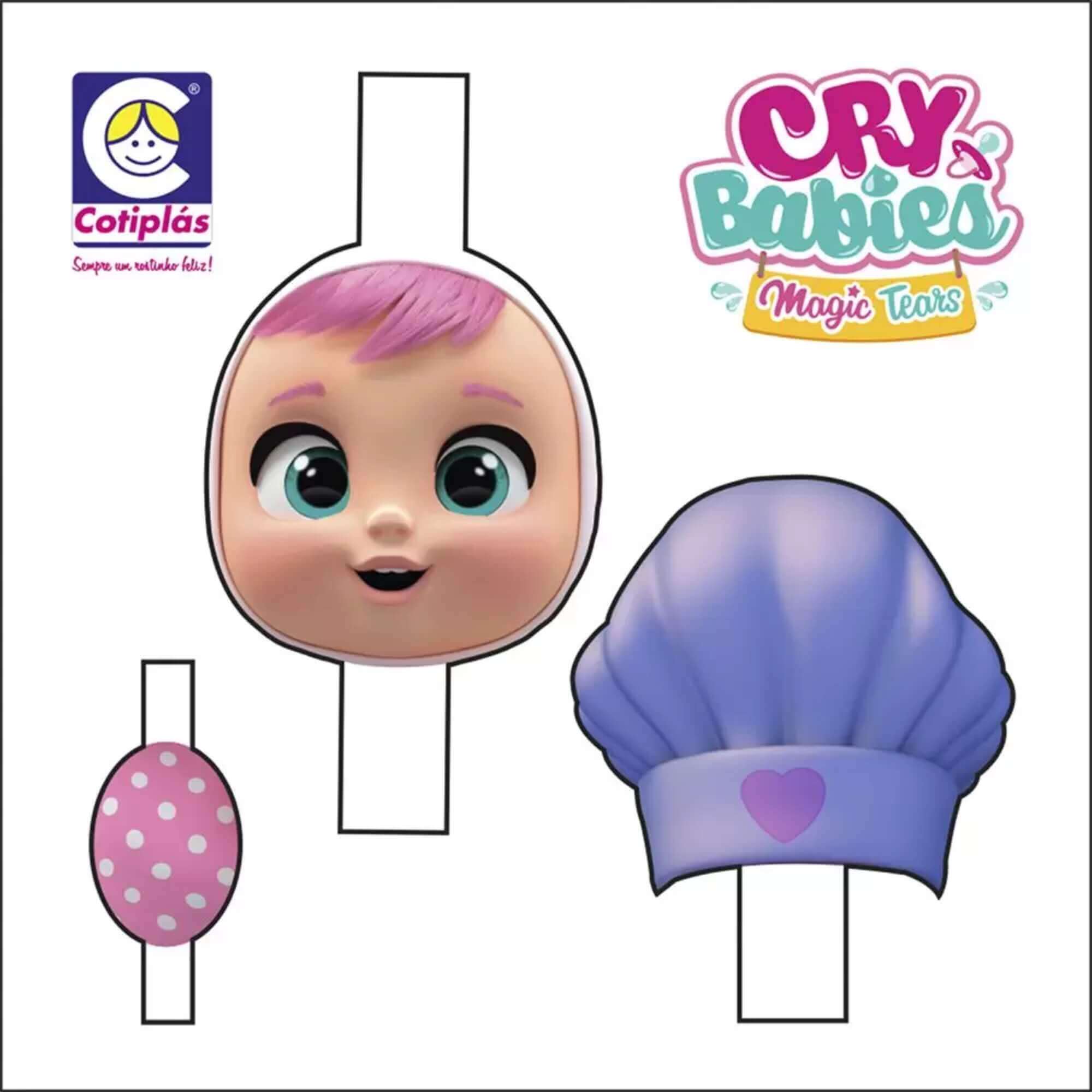Brinquedo Infantil Massinha Cry Babies Surprise Sortido e Unitário Cotiplás - 2715