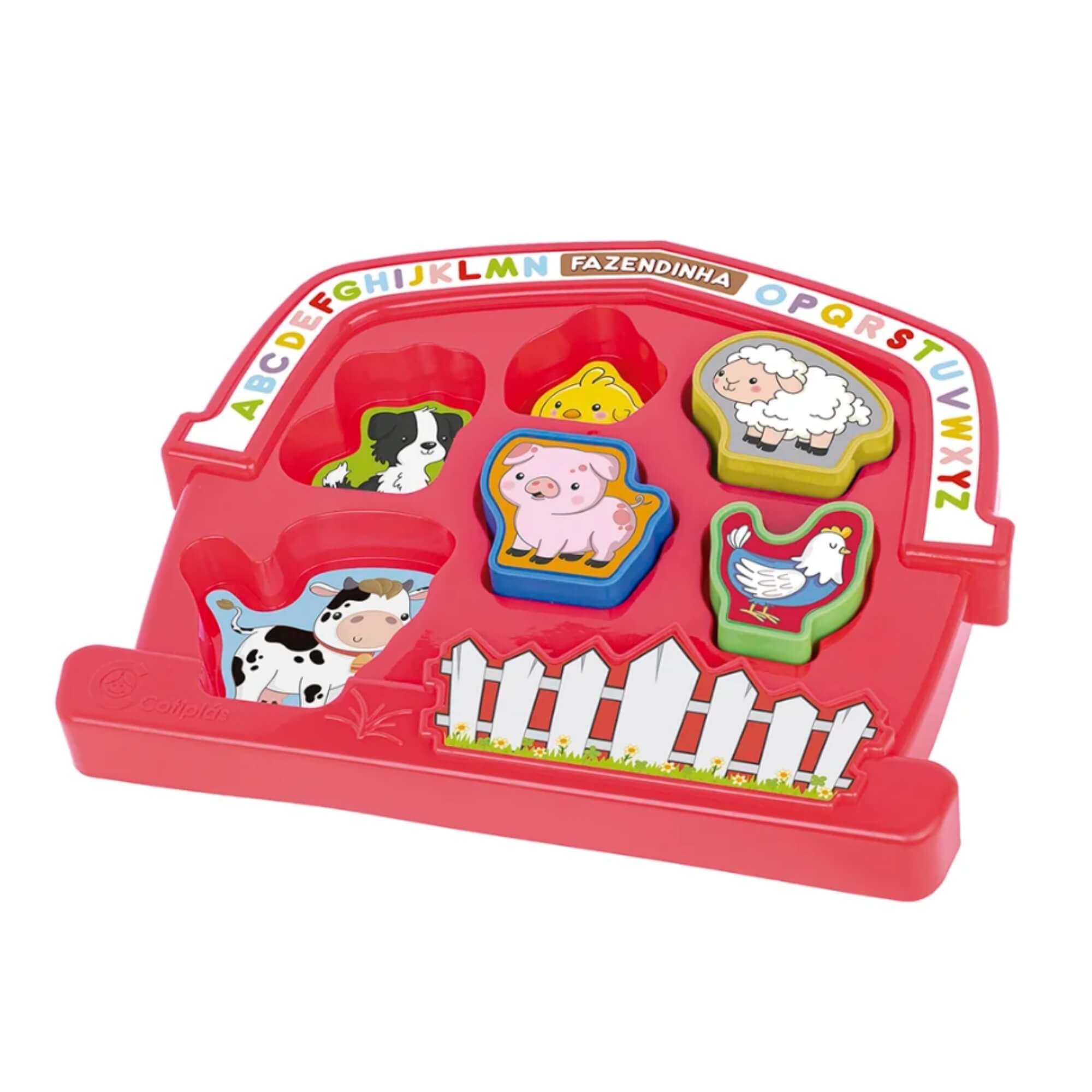 Brinquedo Infantil Educativo Play Time Fazendinha Cotiplás - 2721