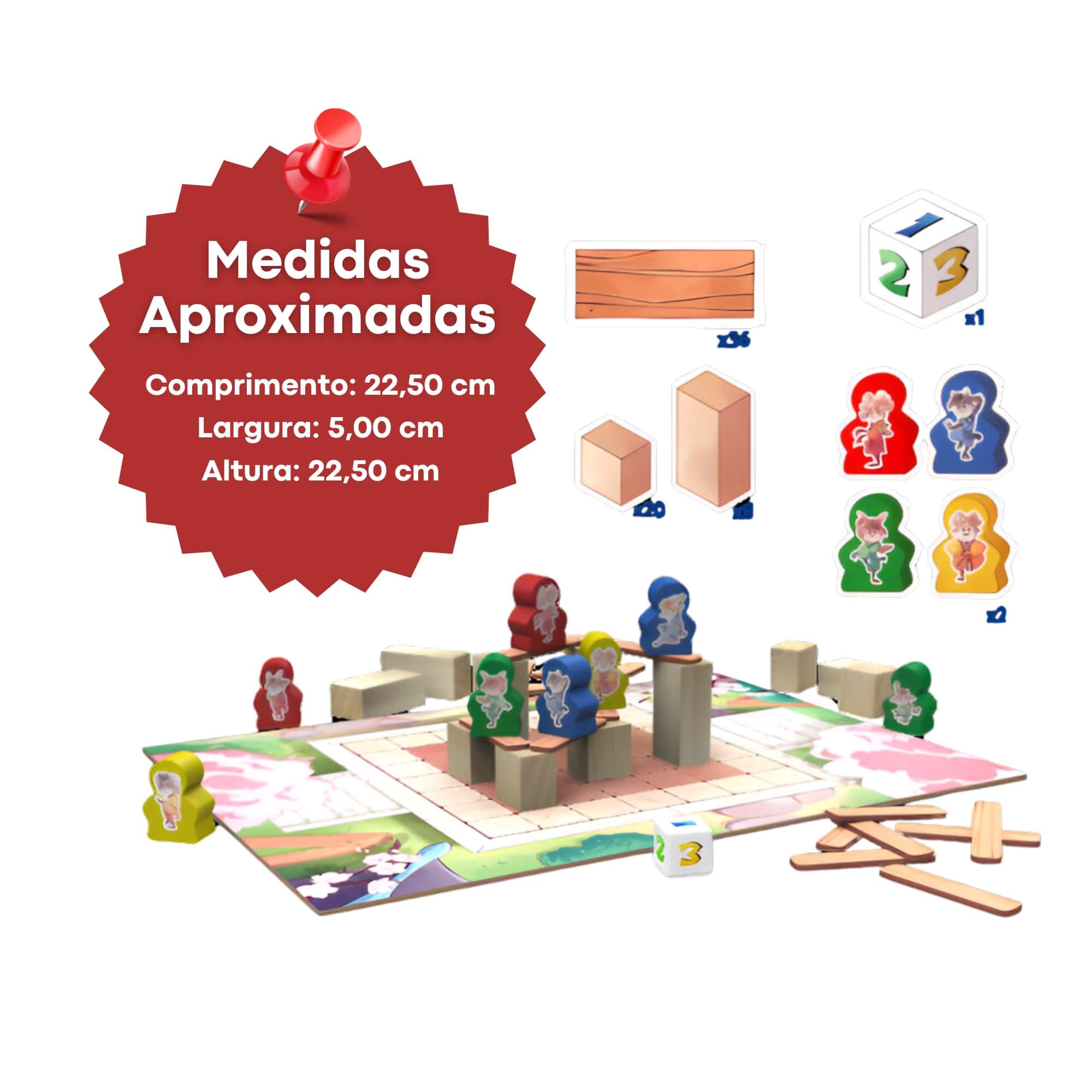 Jogo de Tabuleiro Infantil Bodinja Xalingo - 12743