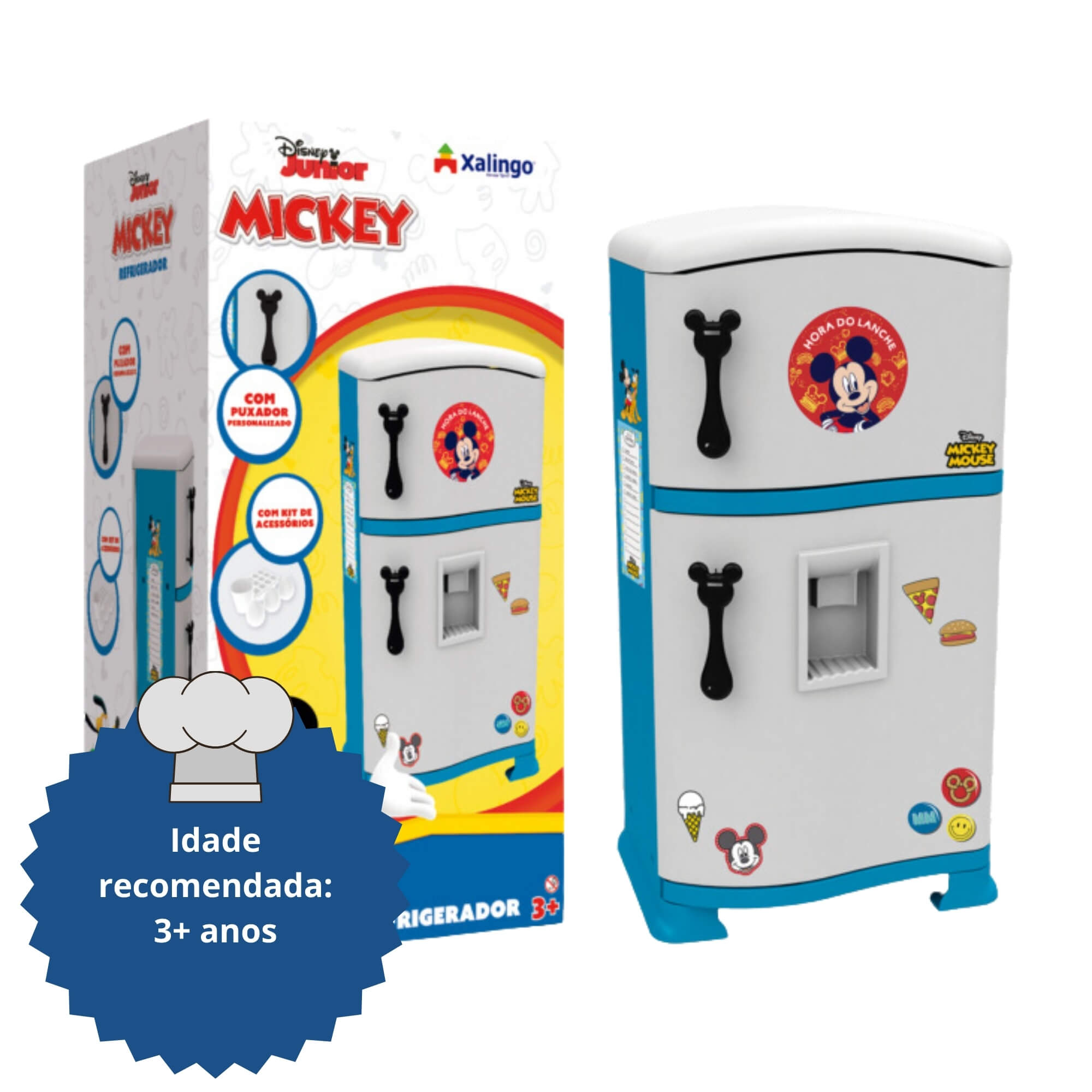 Brinquedo Infantil Refrigerador Petit Chef Mickey Xalingo - 12943