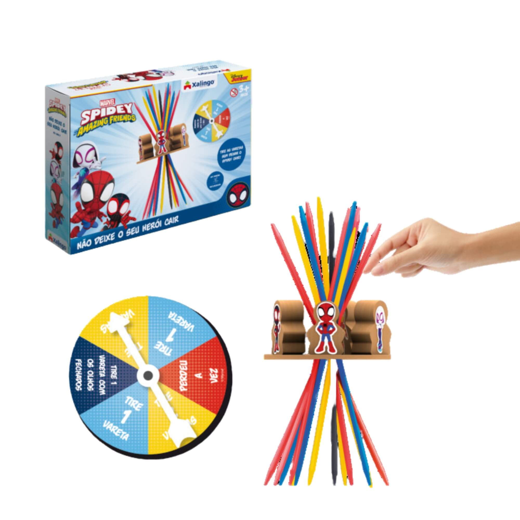 Jogo Infantil Não Deixe o seu Herói Cair Spidey Amazing Friends Xalingo - 68009