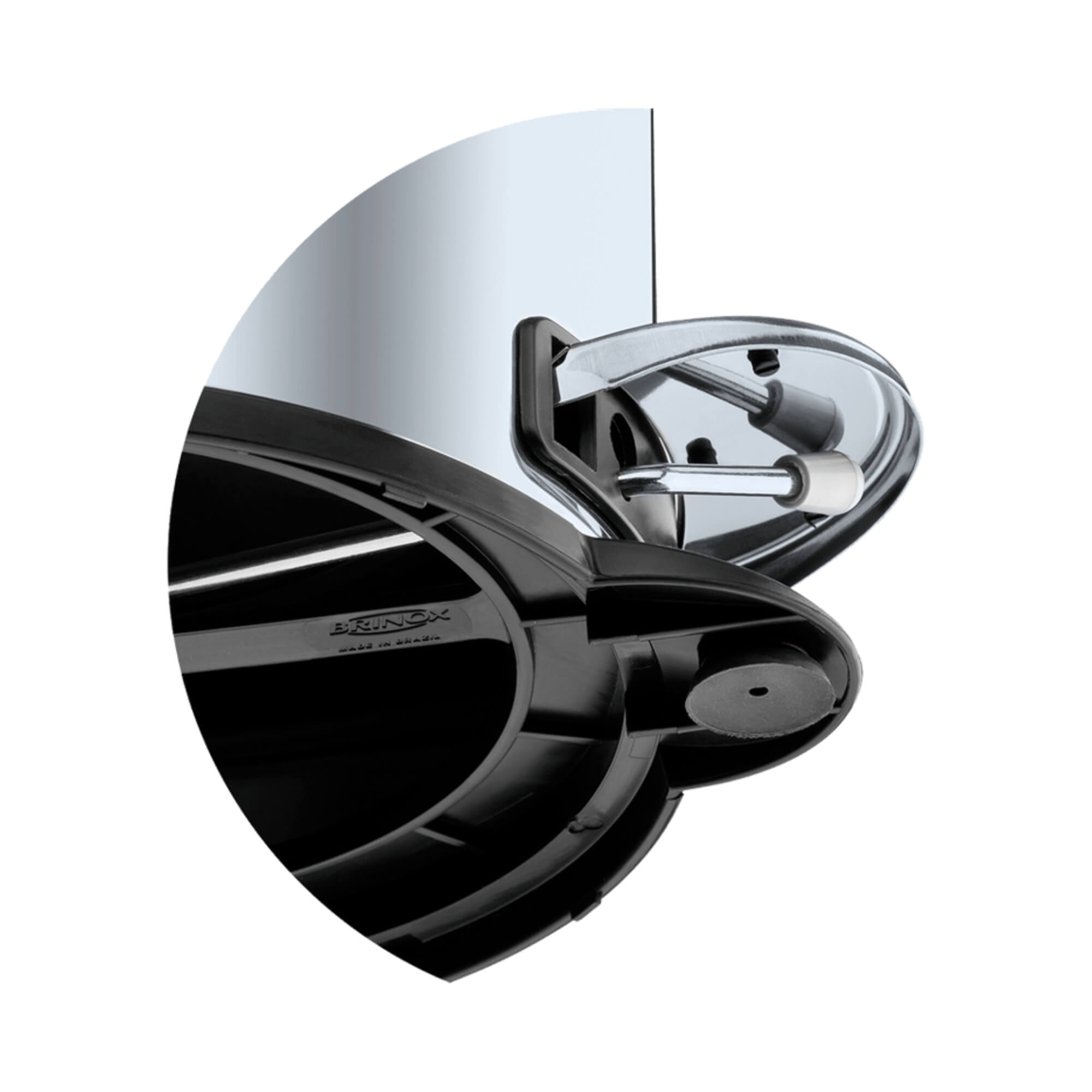 Lixeira Inox com Pedal e Balde 12L Brinox - 3040/203