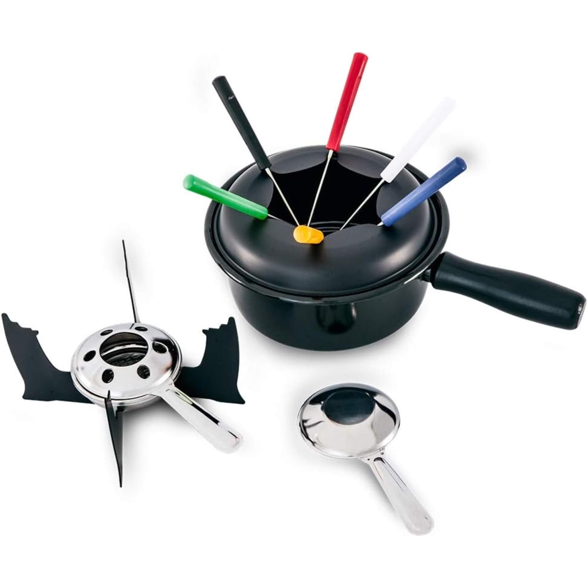 Conjunto para Fondue com 10 Peças Preto Brinox - 1214/116